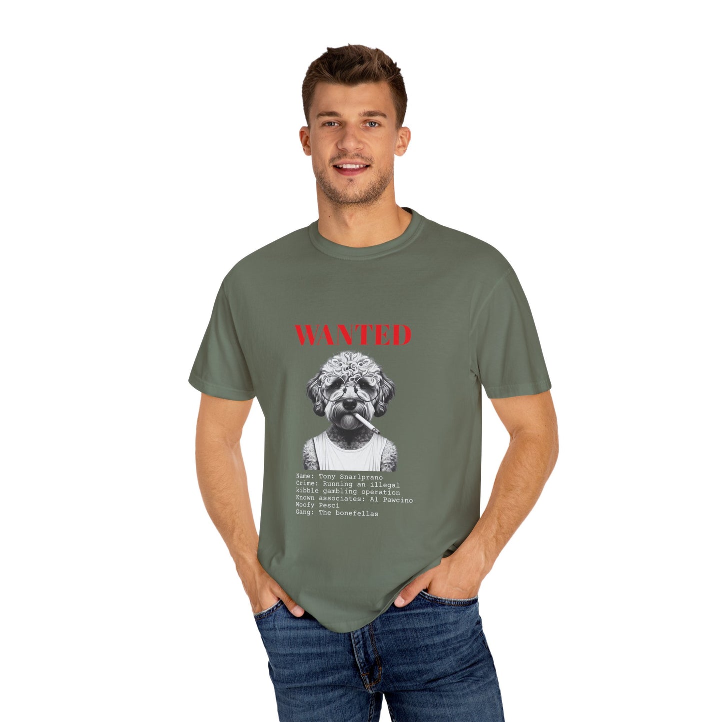 Bad Dog 'Tony Snarlprano' Wanted Unisex T-shirt