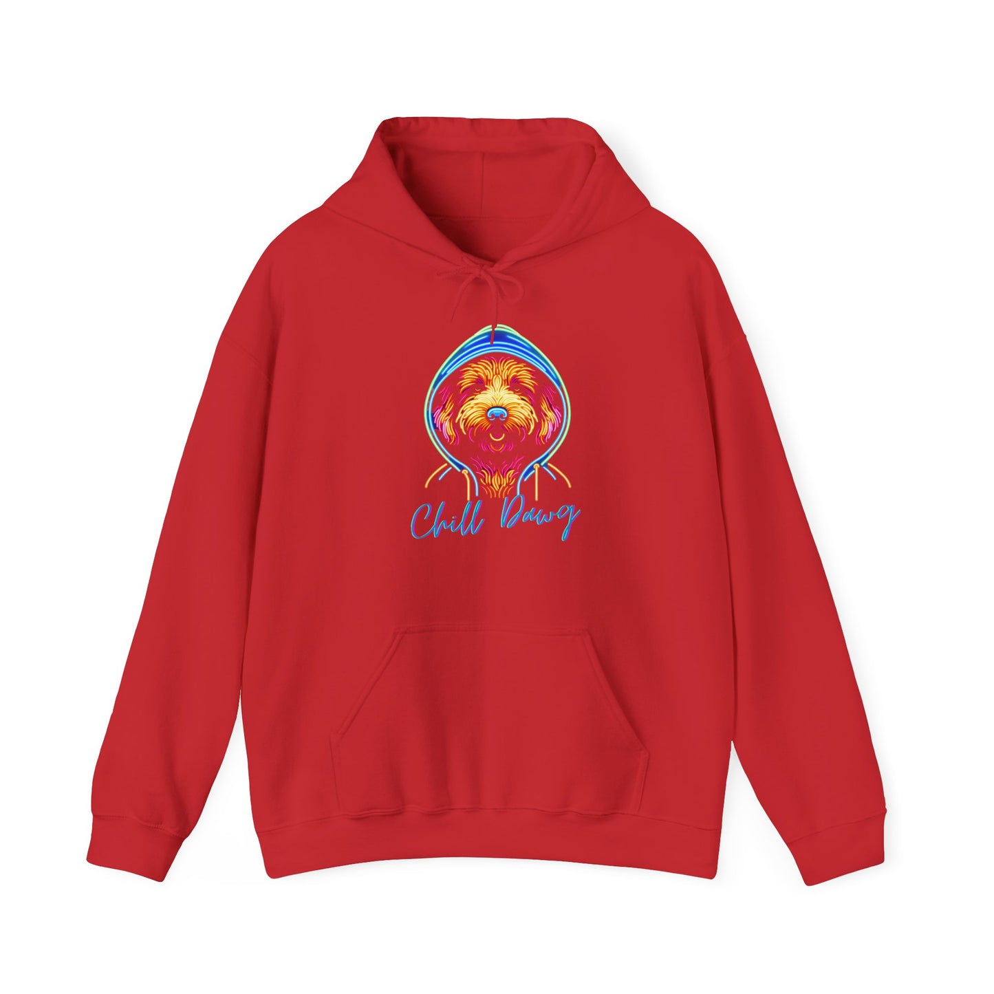 Chill Dawg - Neon Unisex Hoodie - Buffoodle Designs