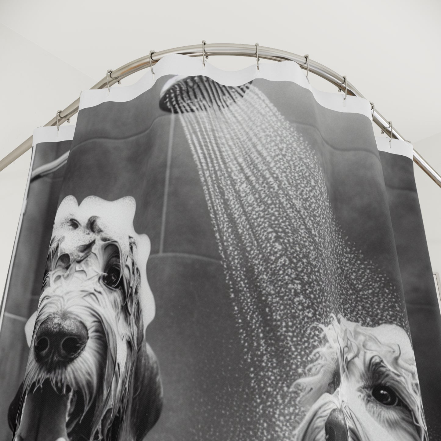 Shower Curtain - Wash your doodle - Buffoodle Designs