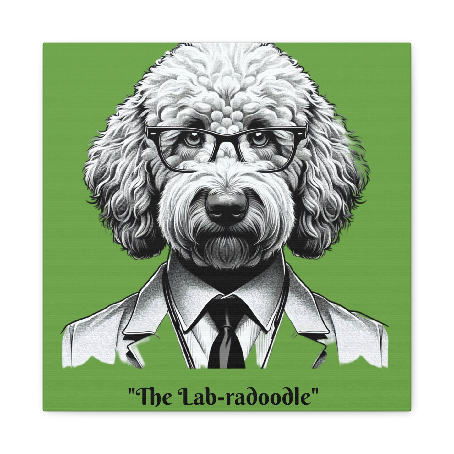 Lab-radoodle Print Green