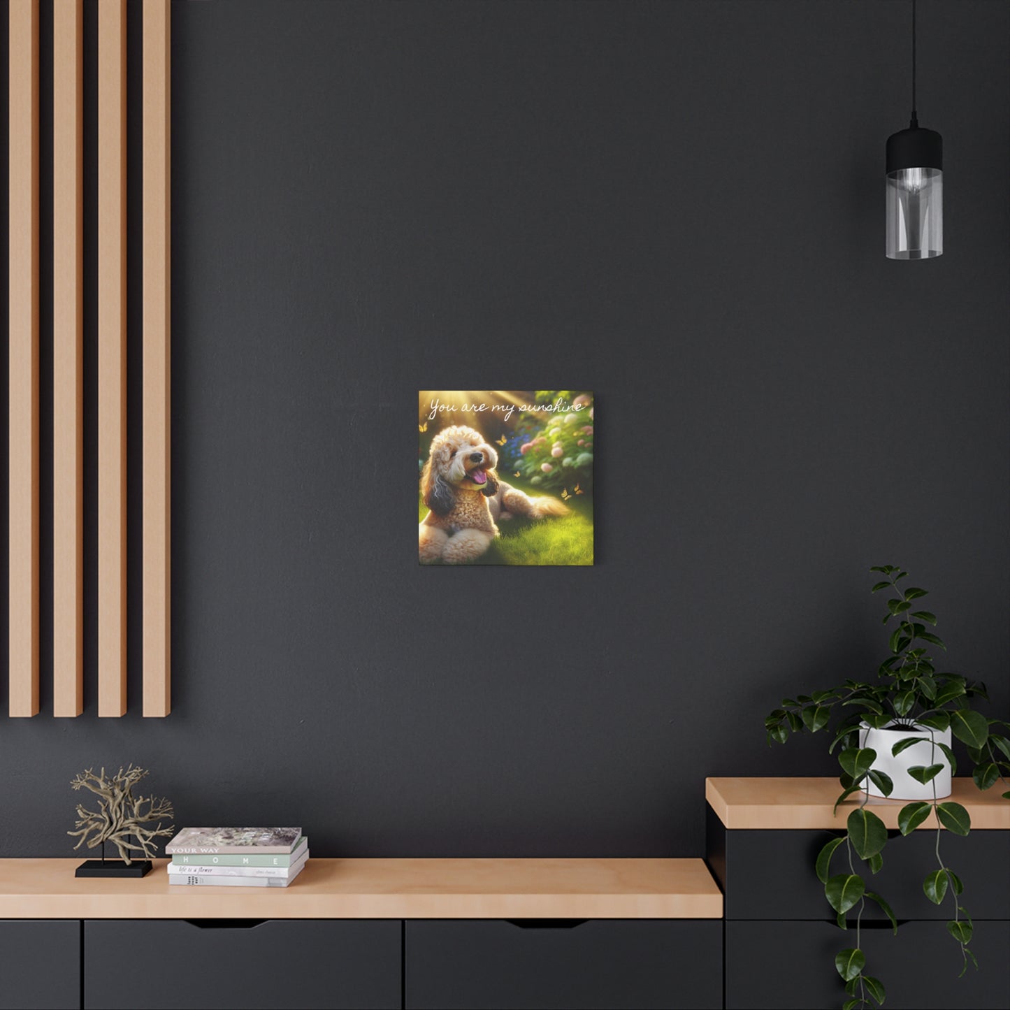 Canvas Print Groodle Dog 'You Are My Sunshine'