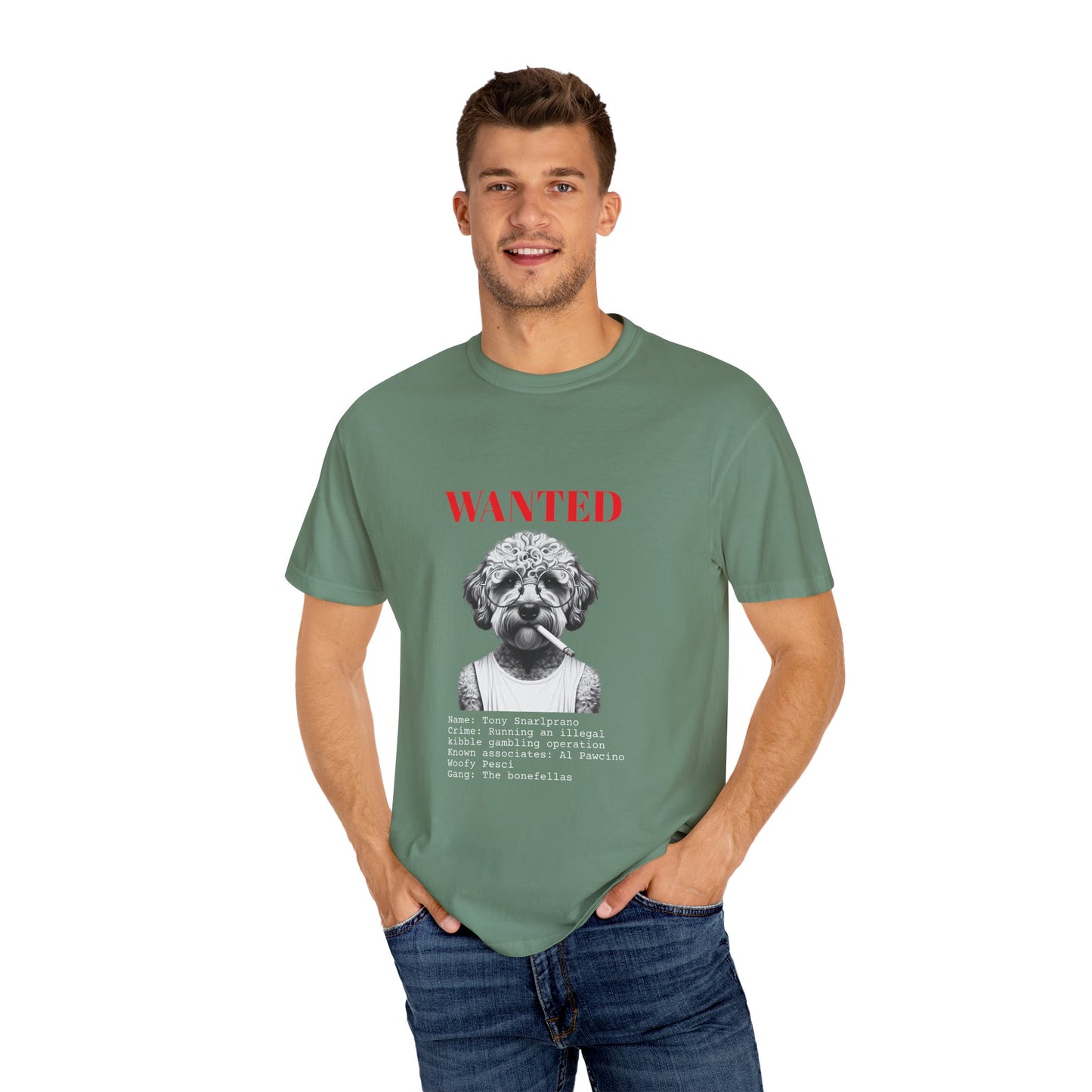 Bad Dog 'Tony Snarlprano' Wanted Unisex T-shirt