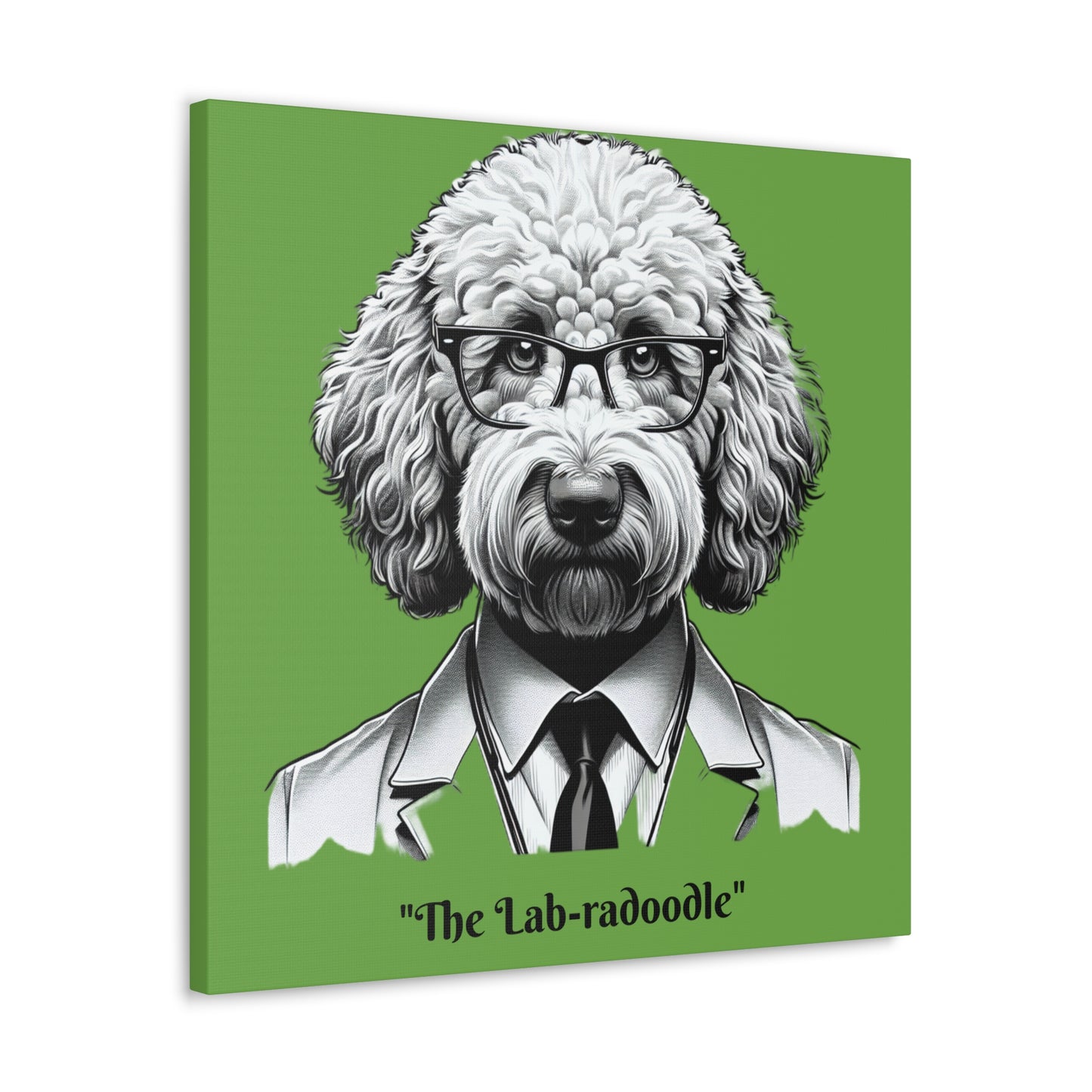 Lab-radoodle Print Green