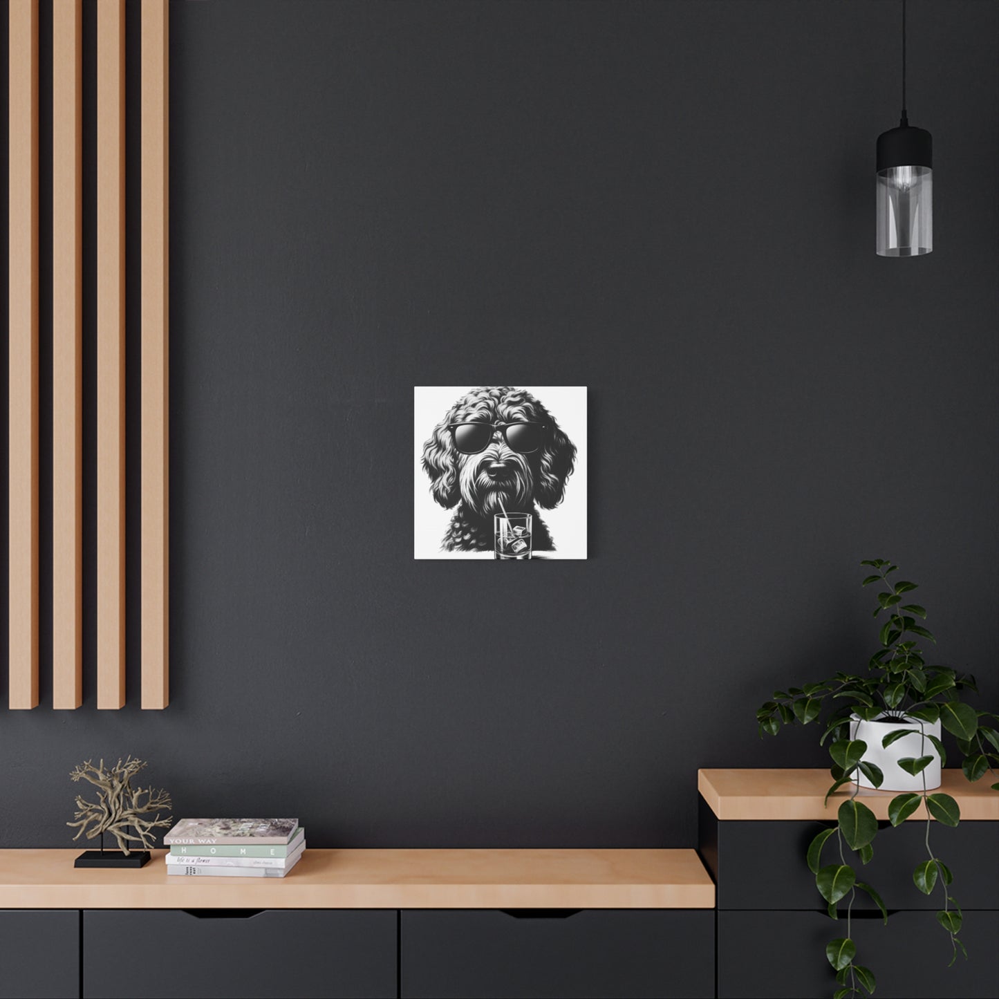 Bad Dog Art Print on White