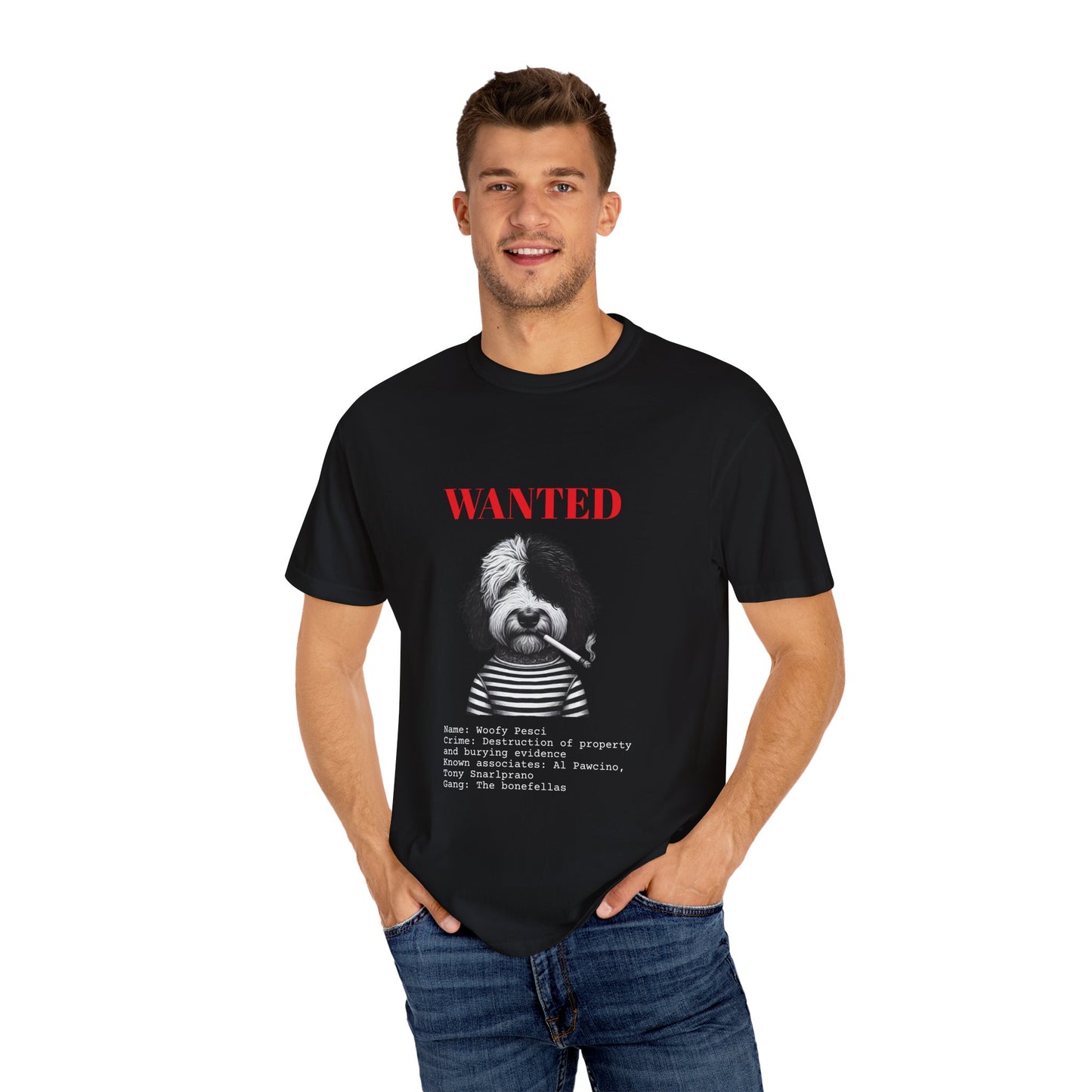 Bad Dog 'Woofy Pesci' Wanted Unisex T-shirt