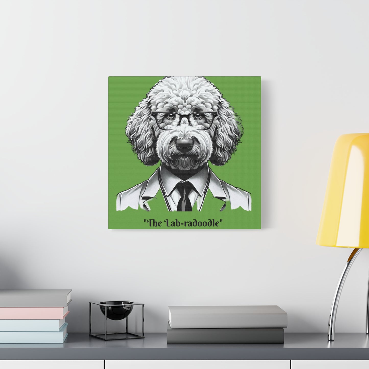 Lab-radoodle Print Green