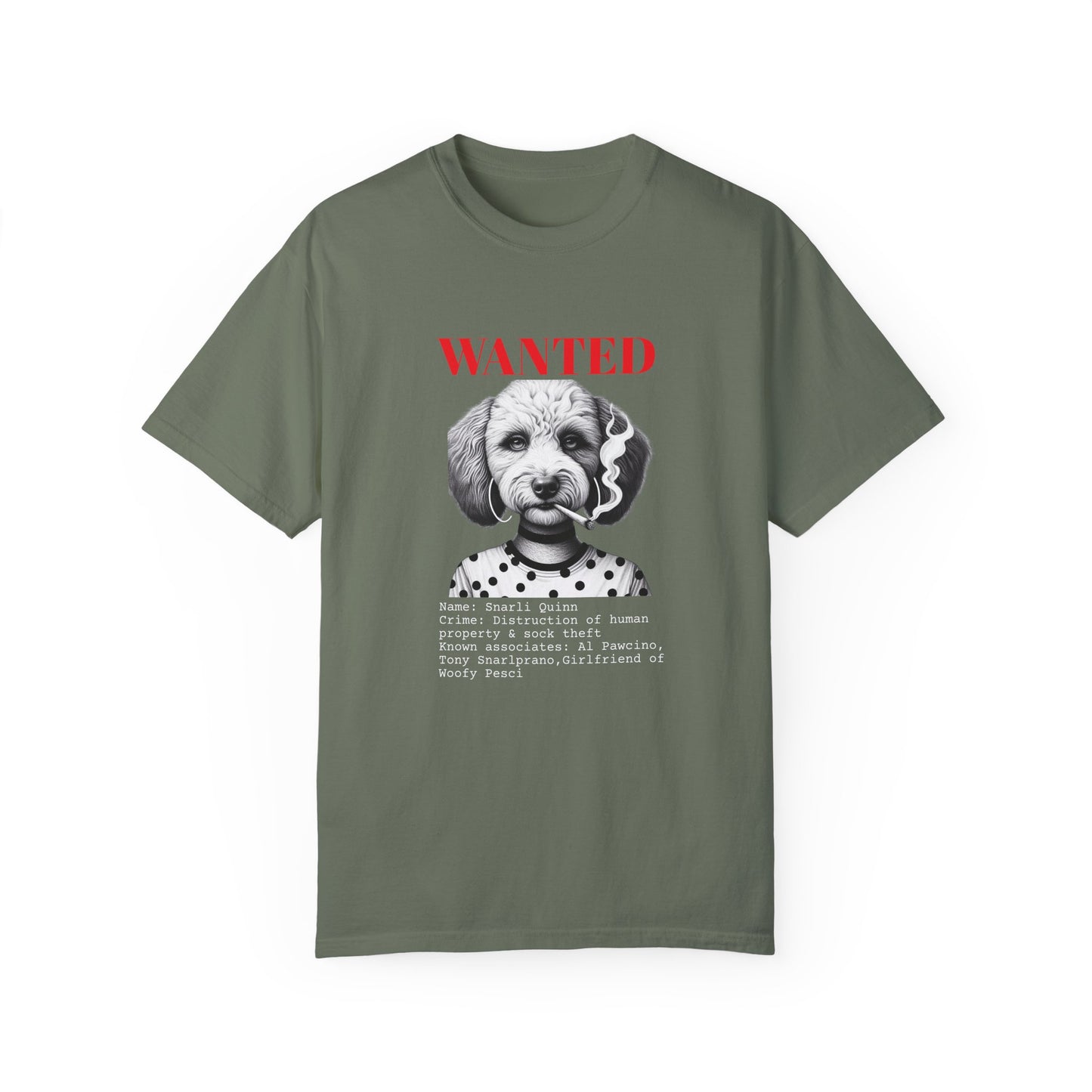 Bad Dog 'Snarli Quinn' Wanted Unisex T-shirt