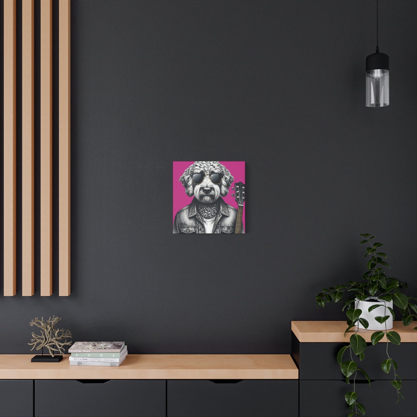 Rock Doodle Art Print in Pink