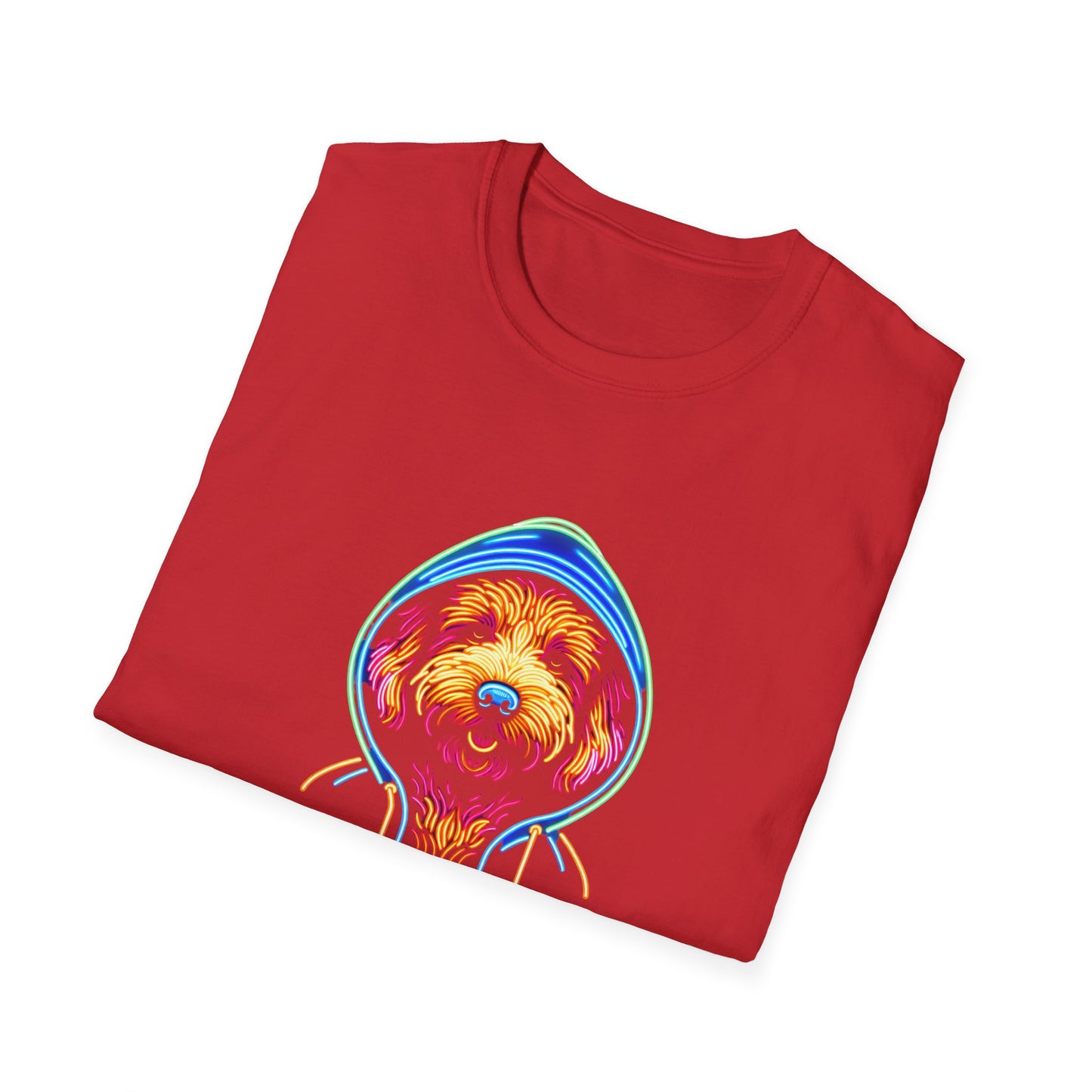 Unisex Neon T-Shirt - Chill Dawg Design - Buffoodle Designs