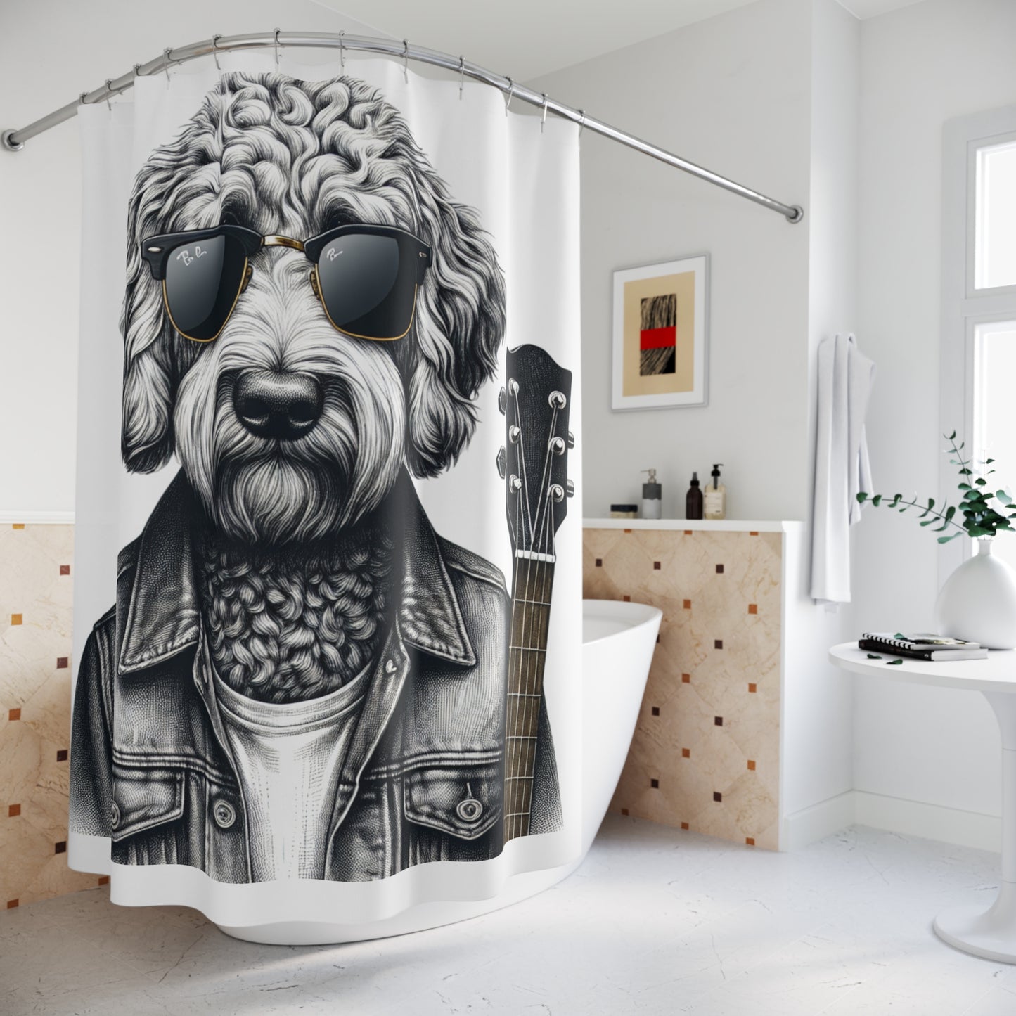 Shower Curtain - Rockin' Doodle - Buffoodle Designs