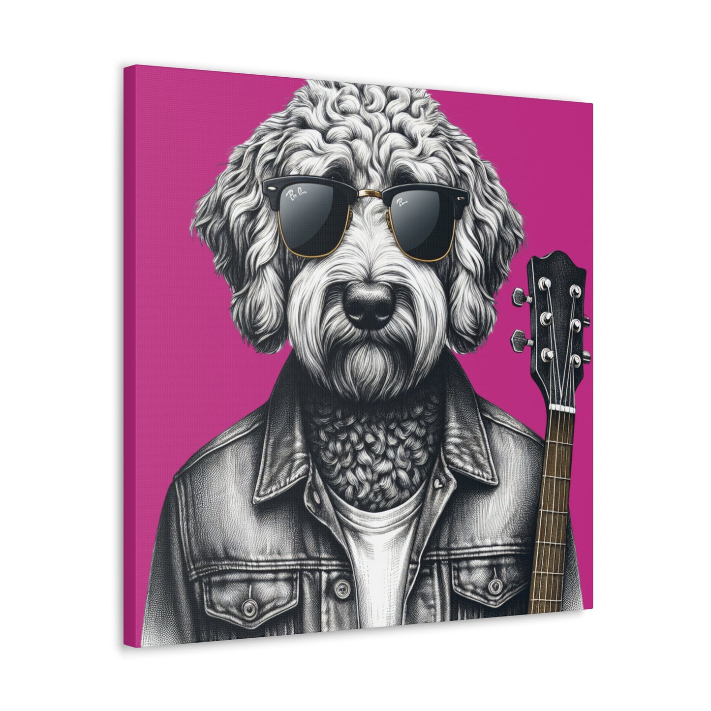 Rock Doodle Art Print in Pink