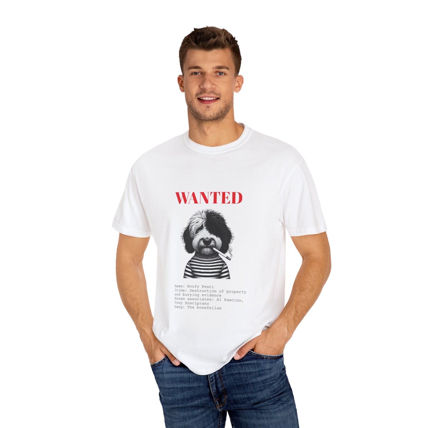 Bad Dog 'Woofy Pesci' Wanted Unisex T-shirt
