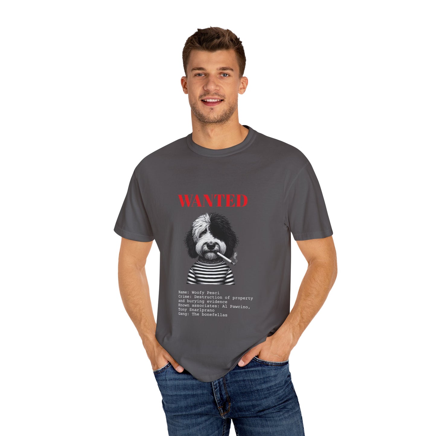 Bad Dog 'Woofy Pesci' Wanted Unisex T-shirt