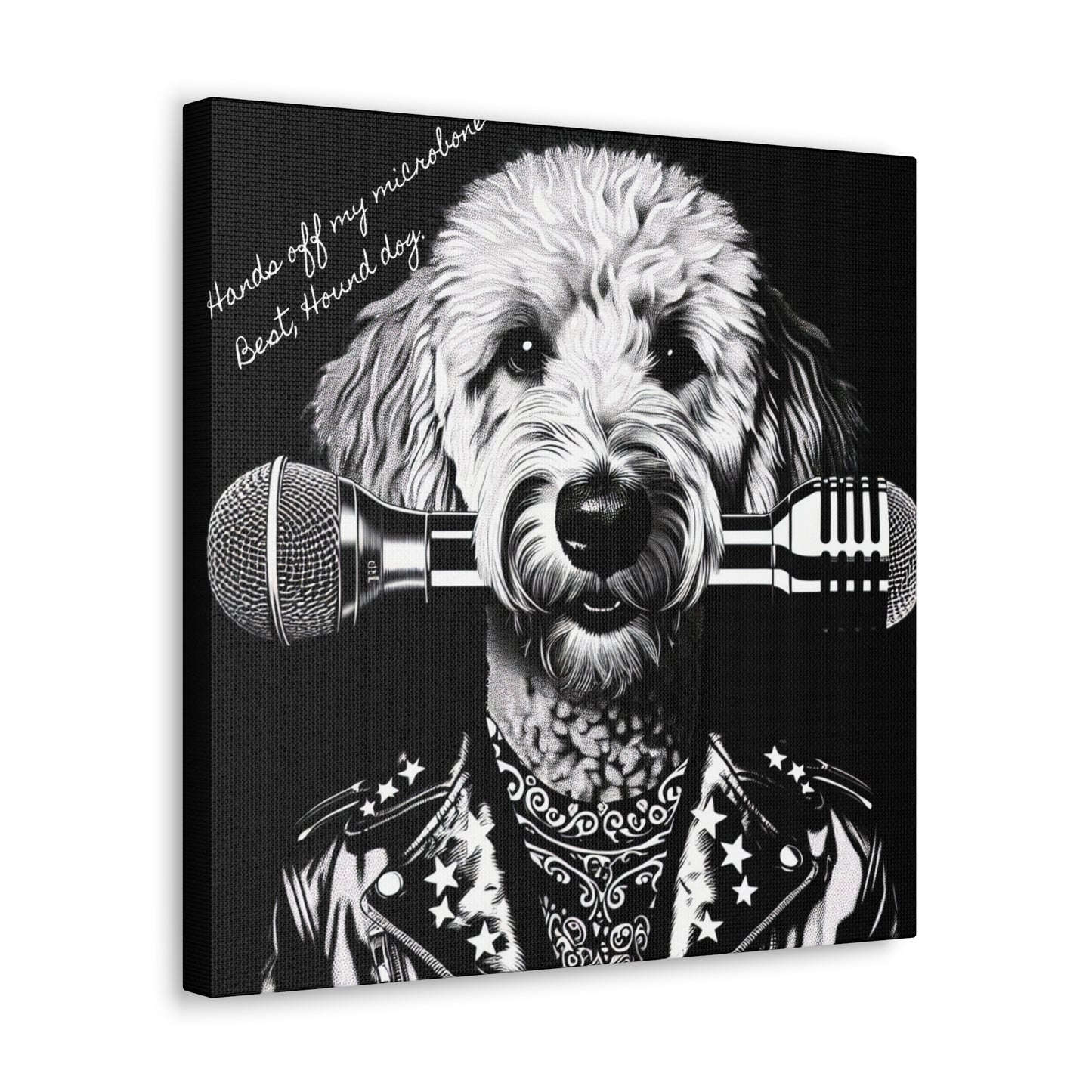 Rock Star Dog Print Black