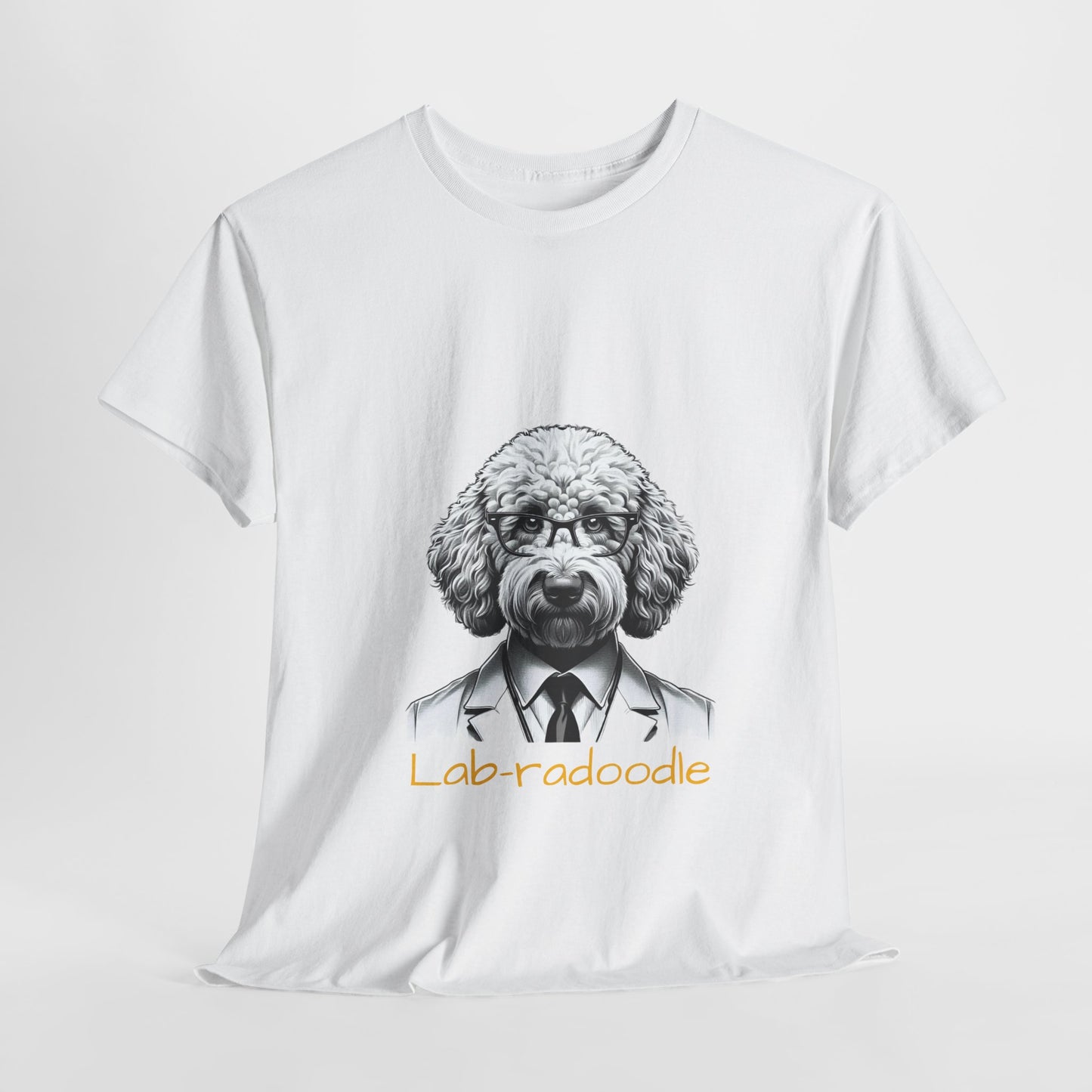 Unisex Heavy Cotton 'Labradoodle' Tee - Buffoodle Designs