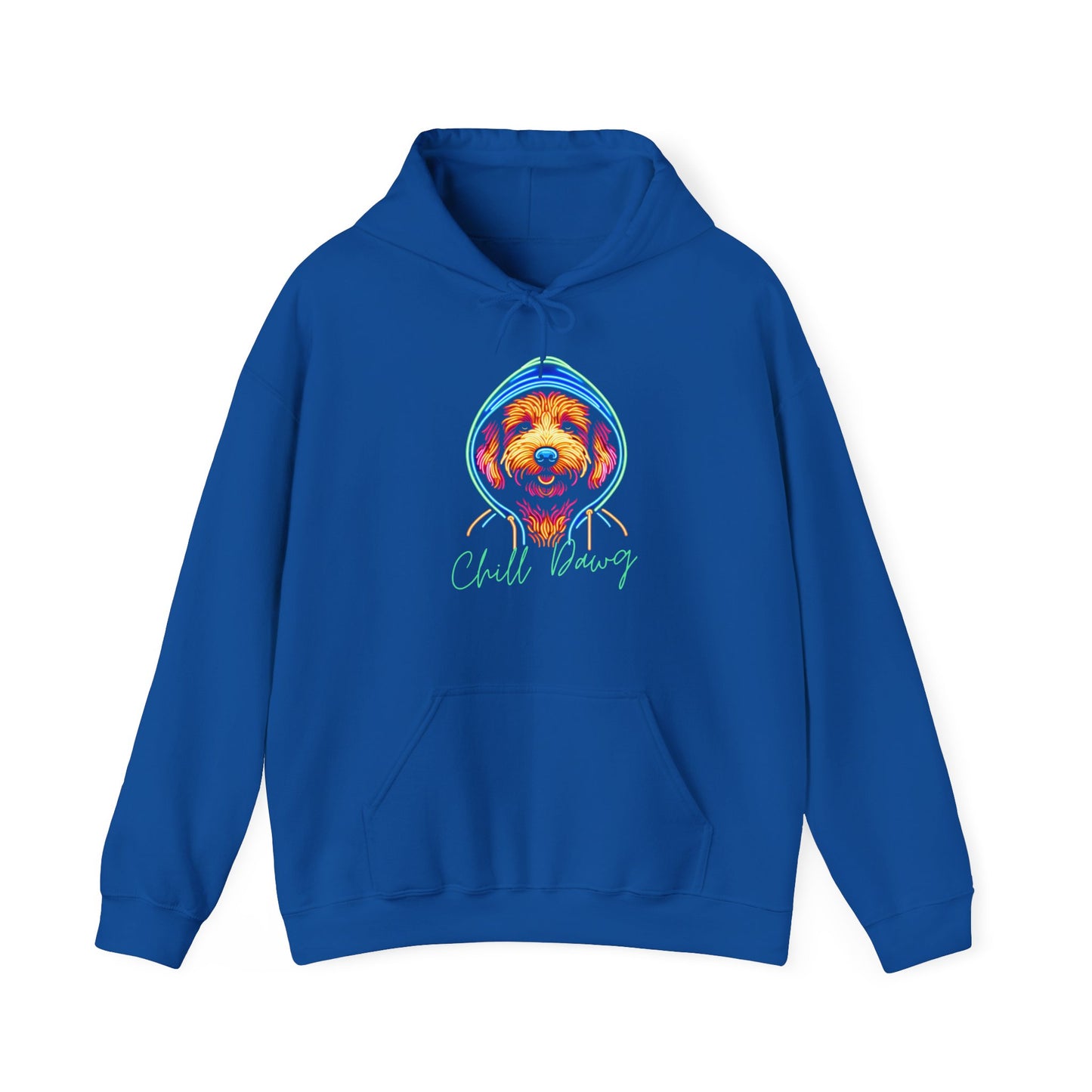 Chill Dawg - Neon Unisex Hoodie - Buffoodle Designs