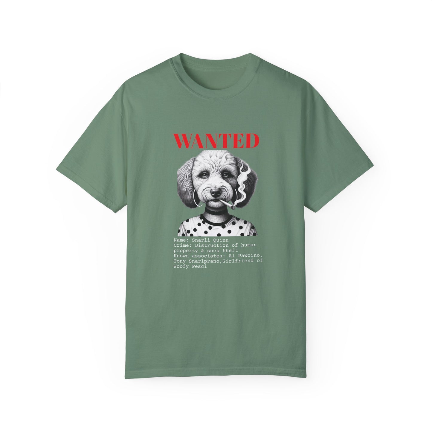 Bad Dog 'Snarli Quinn' Wanted Unisex T-shirt