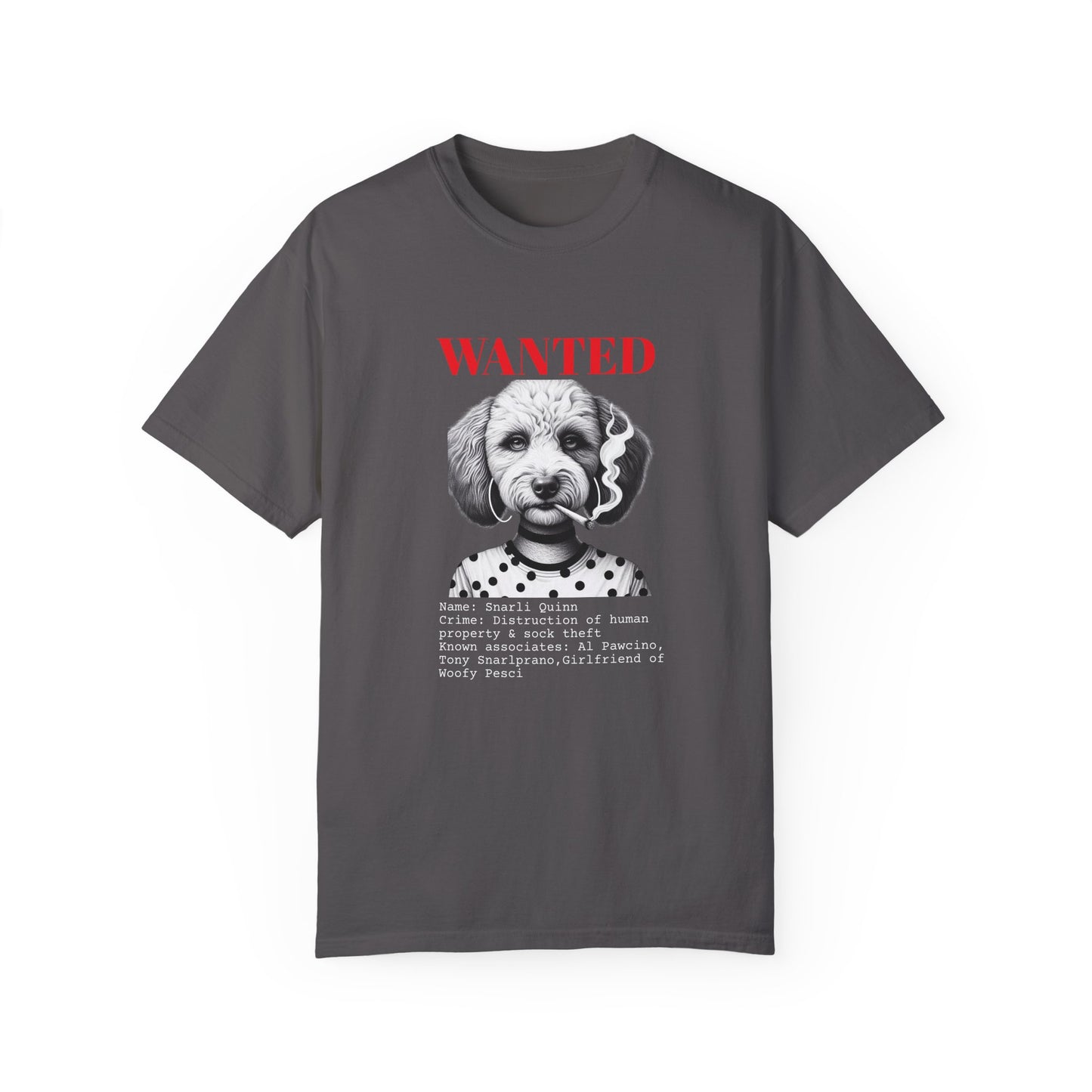 Bad Dog 'Snarli Quinn' Wanted Unisex T-shirt