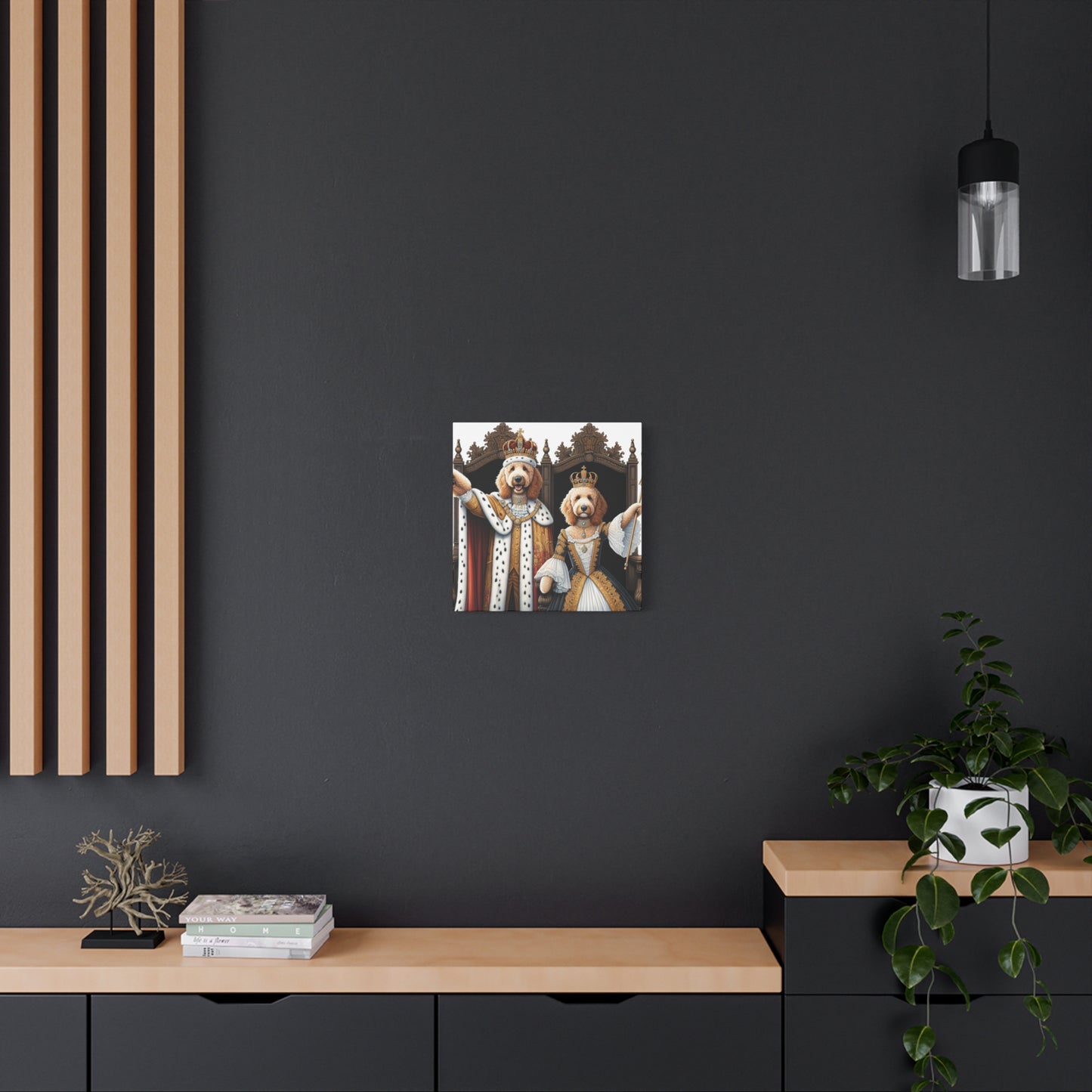 King and Queen Golden Doodles Print
