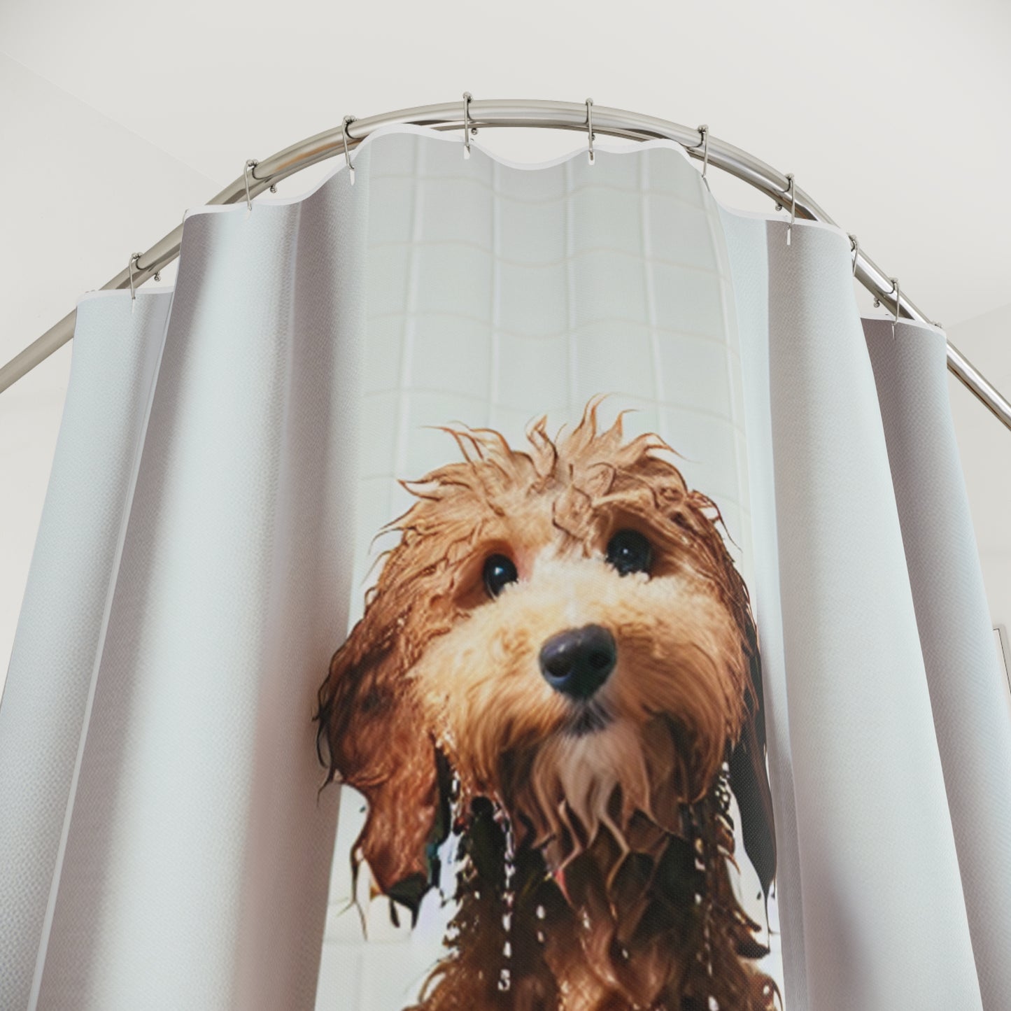 Shower Curtain - Clean Doodle - Buffoodle Designs