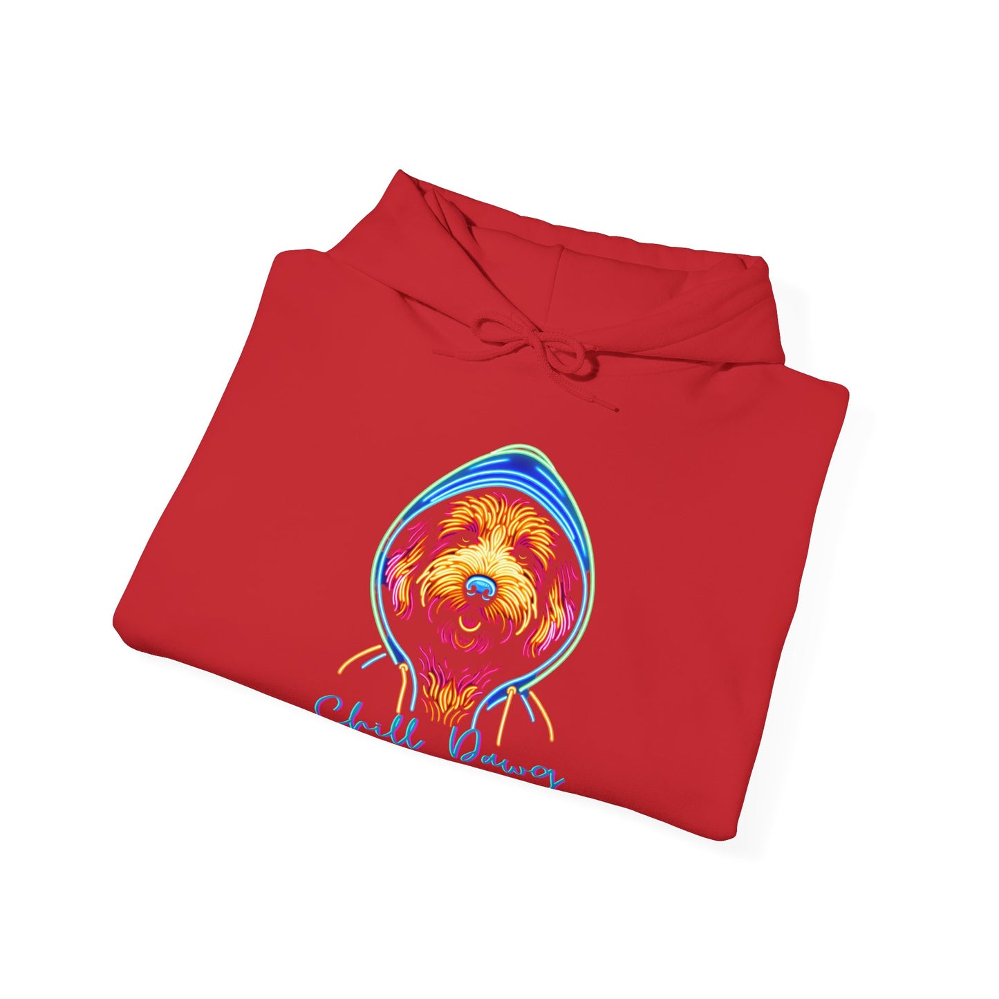 Chill Dawg - Neon Unisex Hoodie - Buffoodle Designs