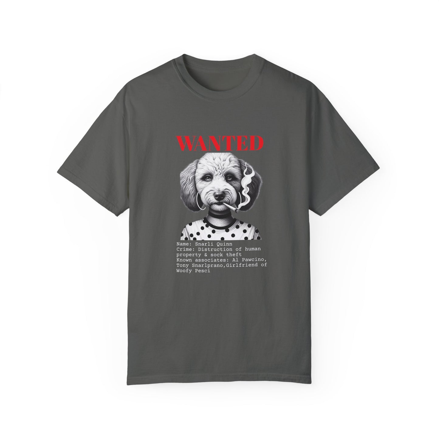 Bad Dog 'Snarli Quinn' Wanted Unisex T-shirt