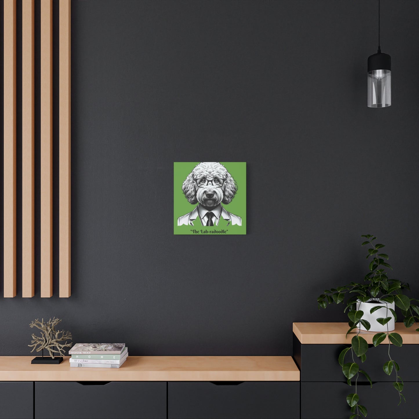 Lab-radoodle Print Green