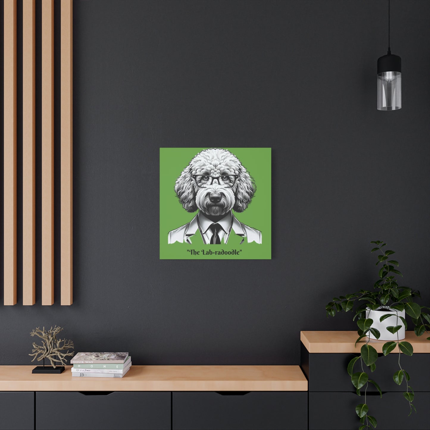 Lab-radoodle Print Green