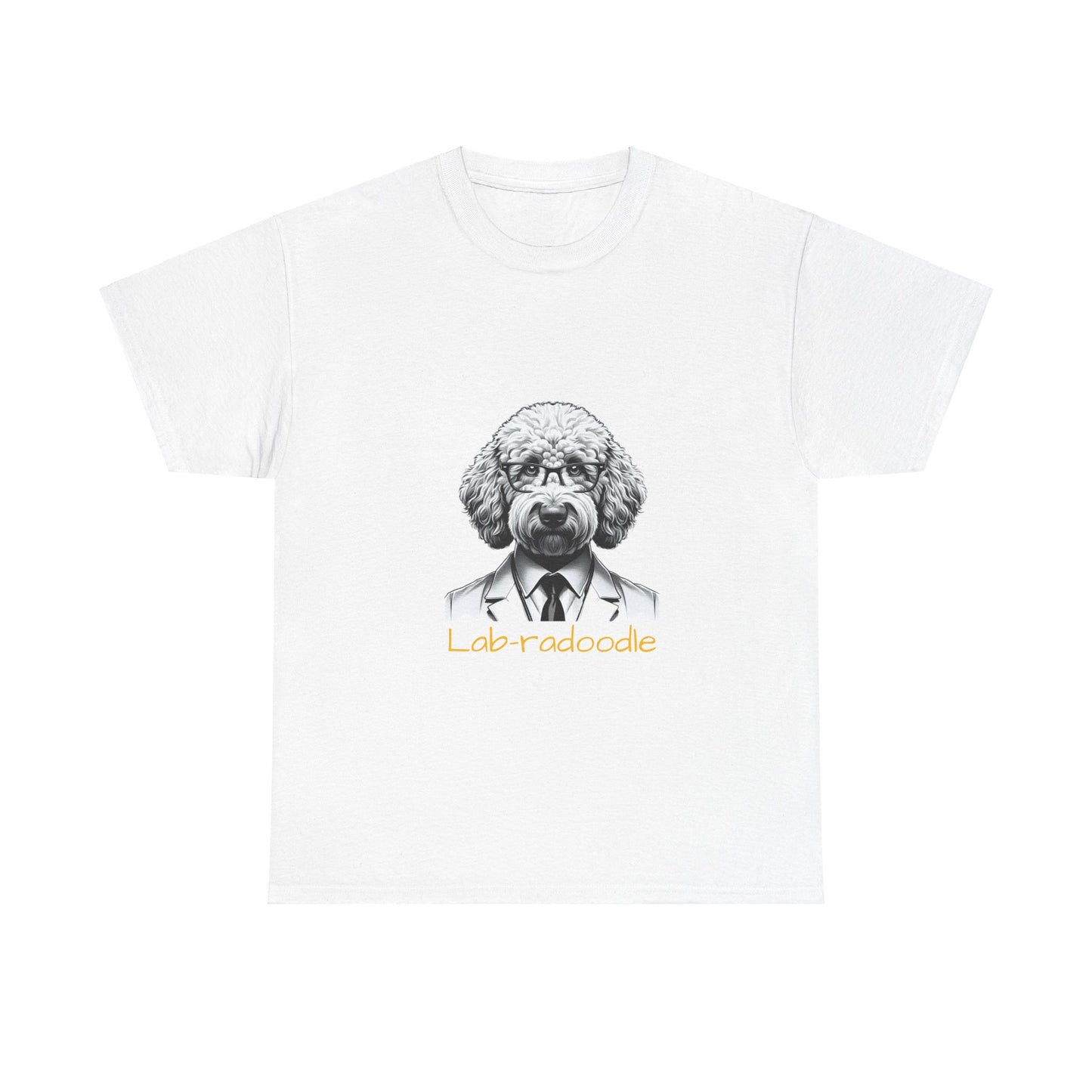 Unisex Heavy Cotton 'Labradoodle' Tee - Buffoodle Designs