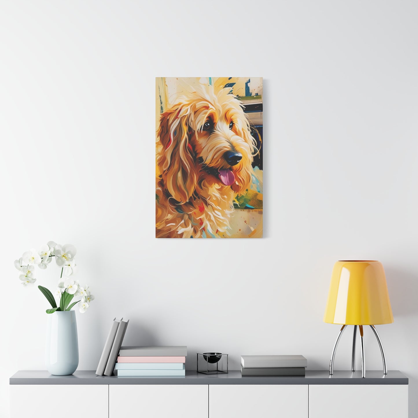 Buffy Dog Art Canvas Print