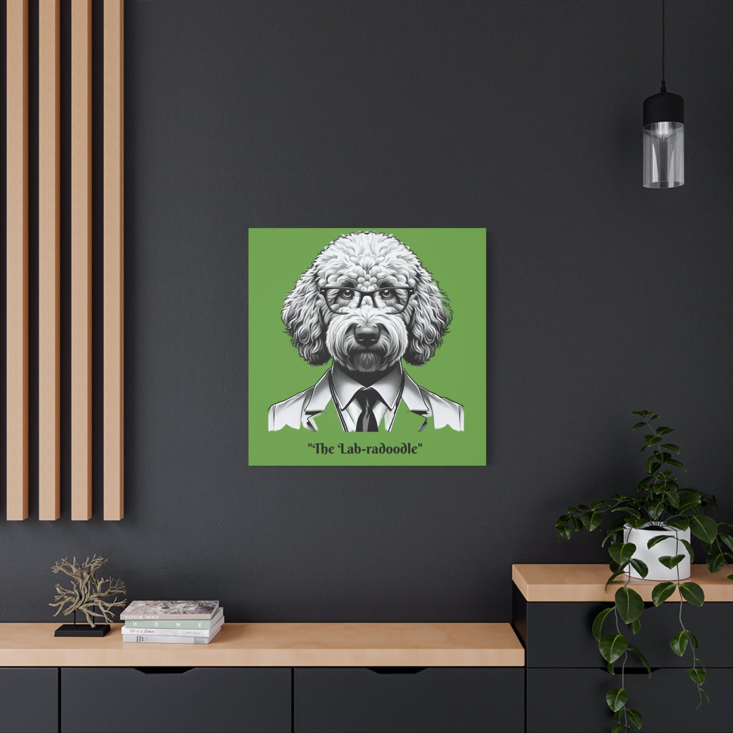 Lab-radoodle Print Green