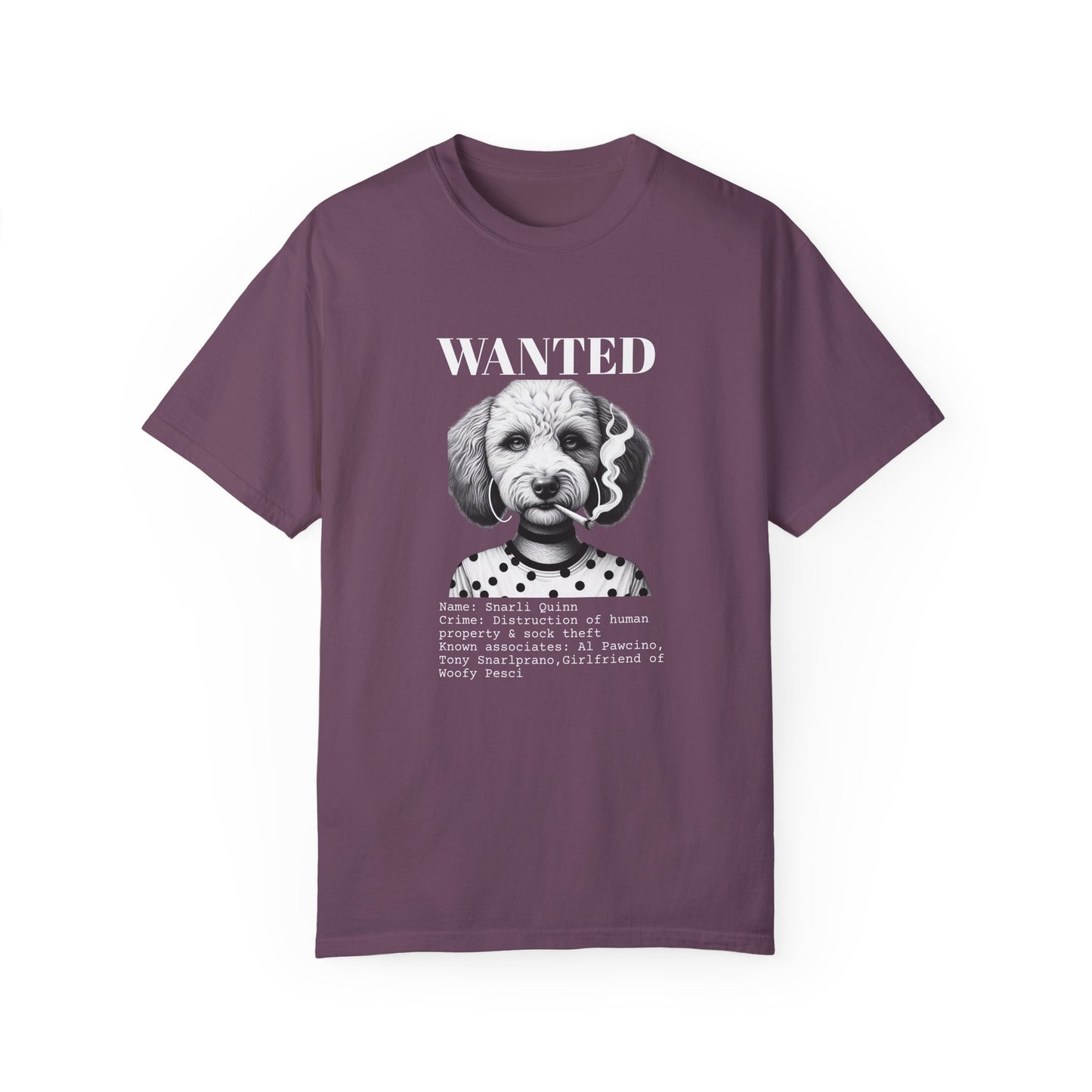 Bad Dog 'Snarli Quinn' Wanted Unisex T-shirt