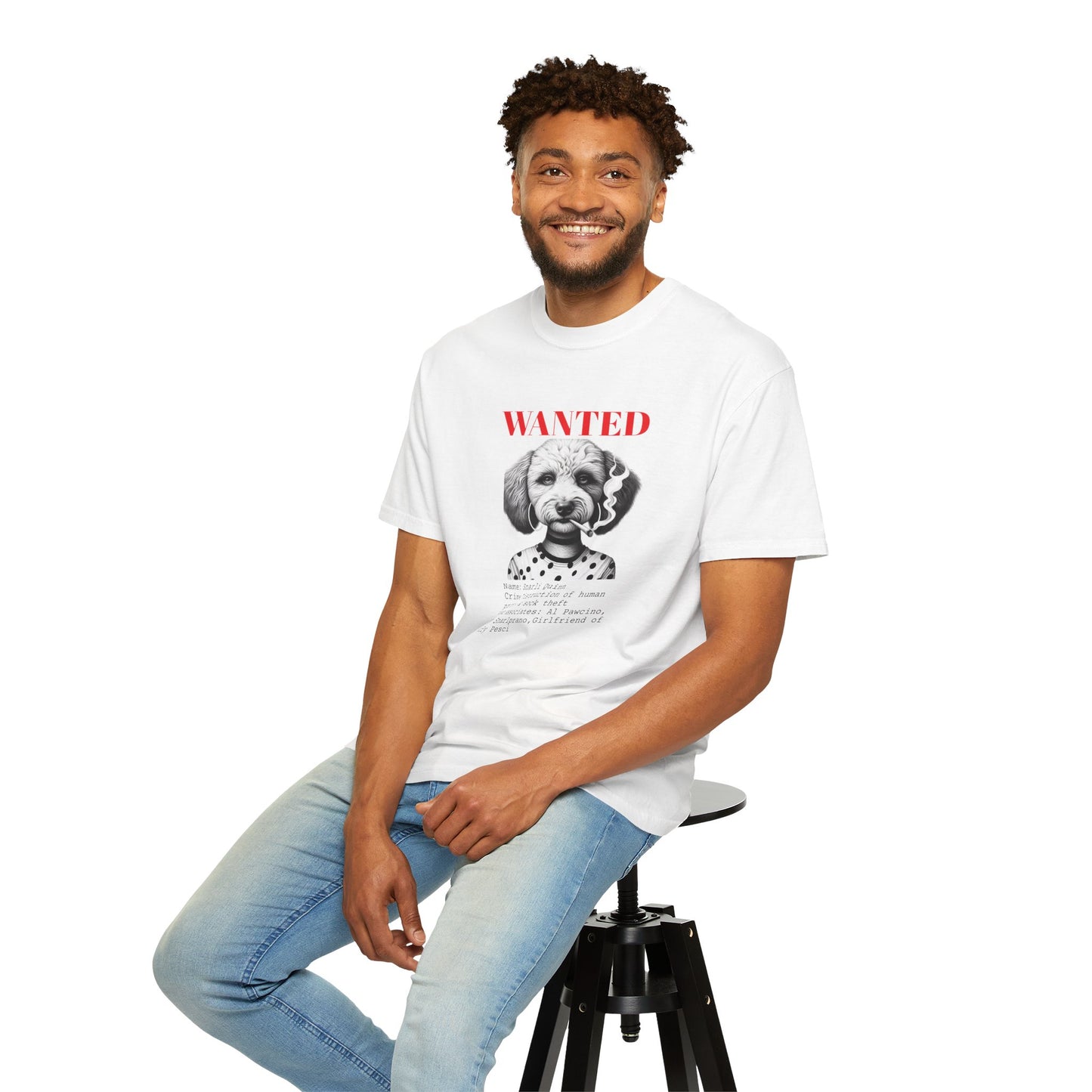 Bad Dog 'Snarli Quinn' Wanted Unisex T-shirt