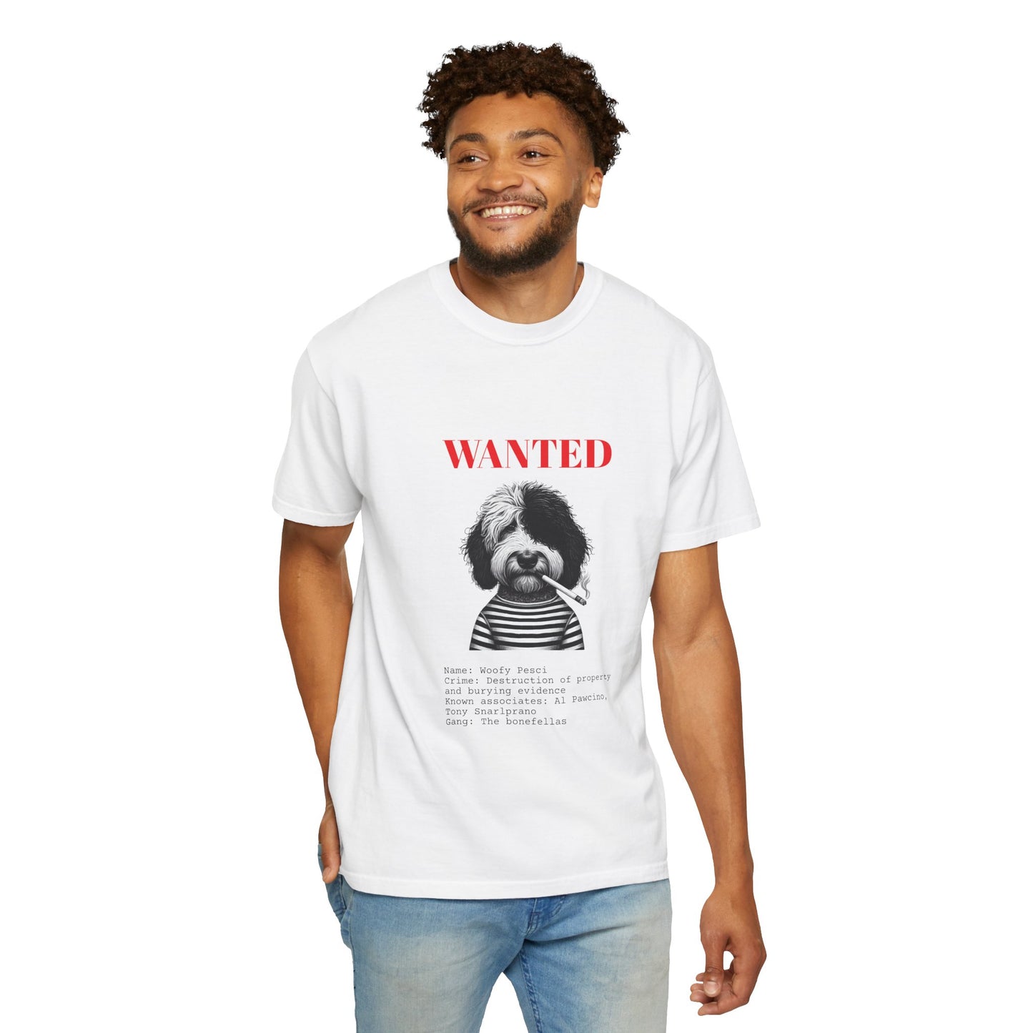 Bad Dog 'Woofy Pesci' Wanted Unisex T-shirt