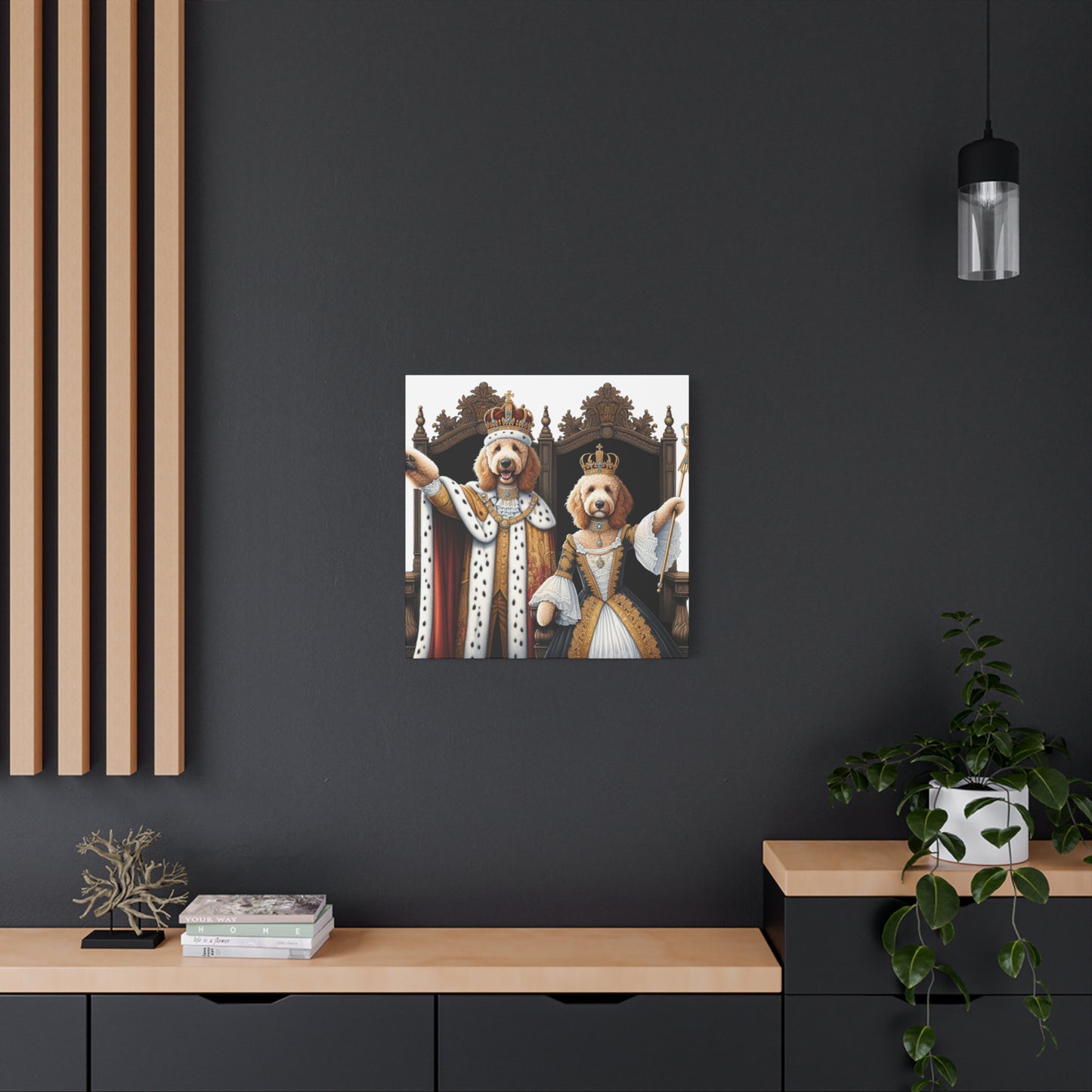 King and Queen Golden Doodles Print