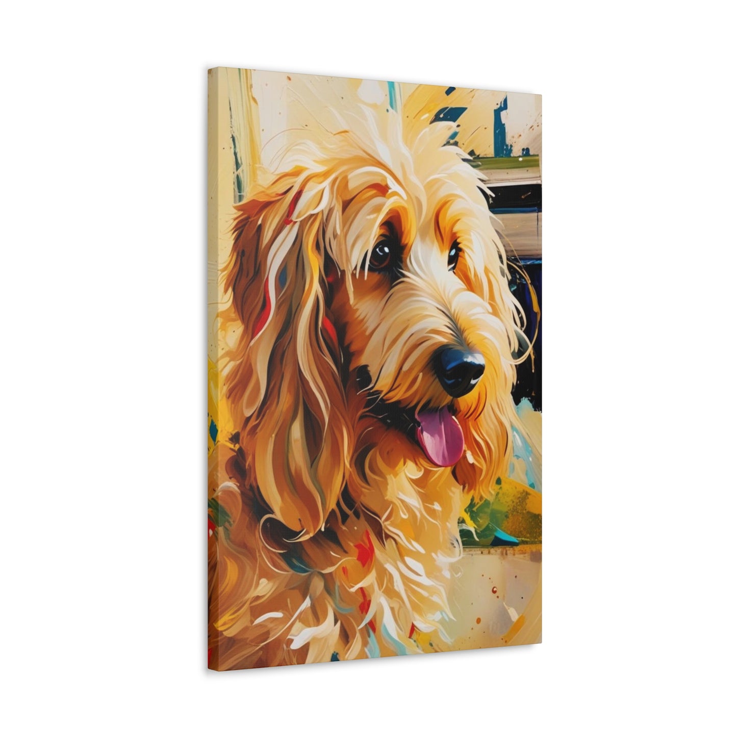 Buffy Dog Art Canvas Print