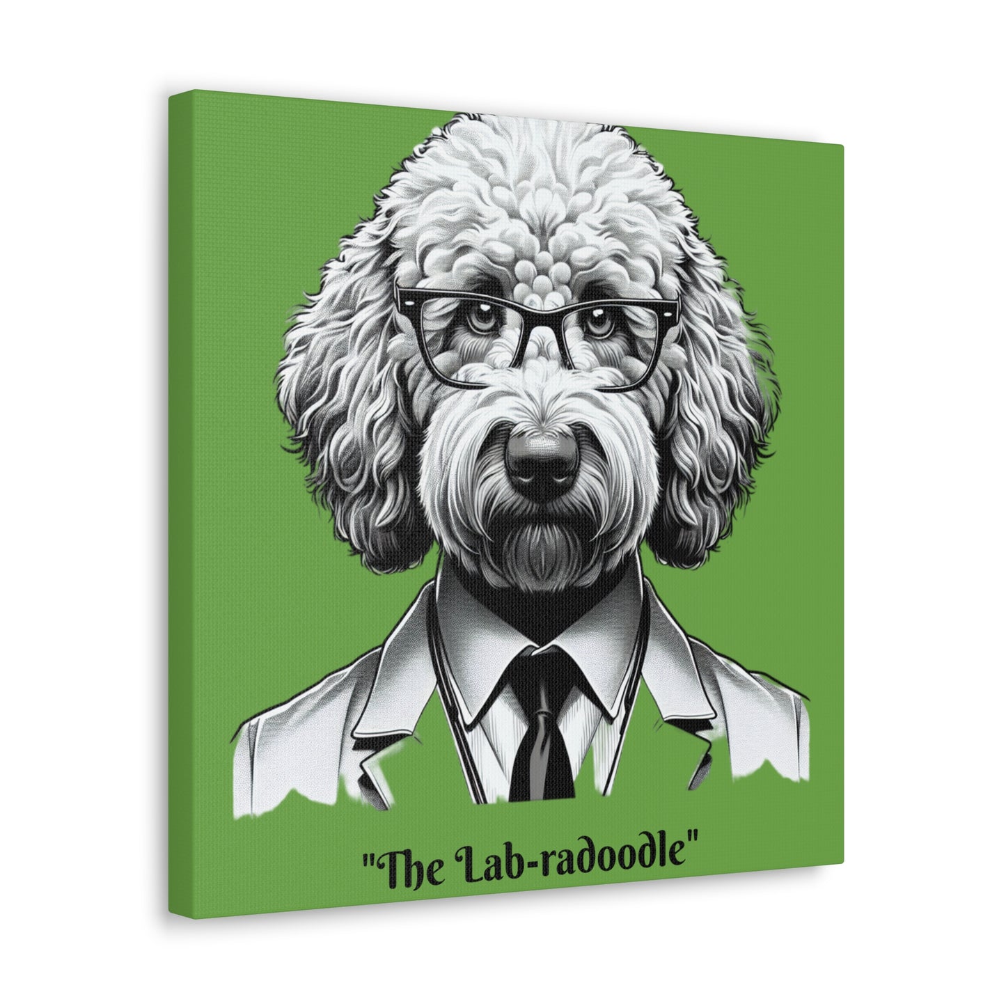 Lab-radoodle Print Green