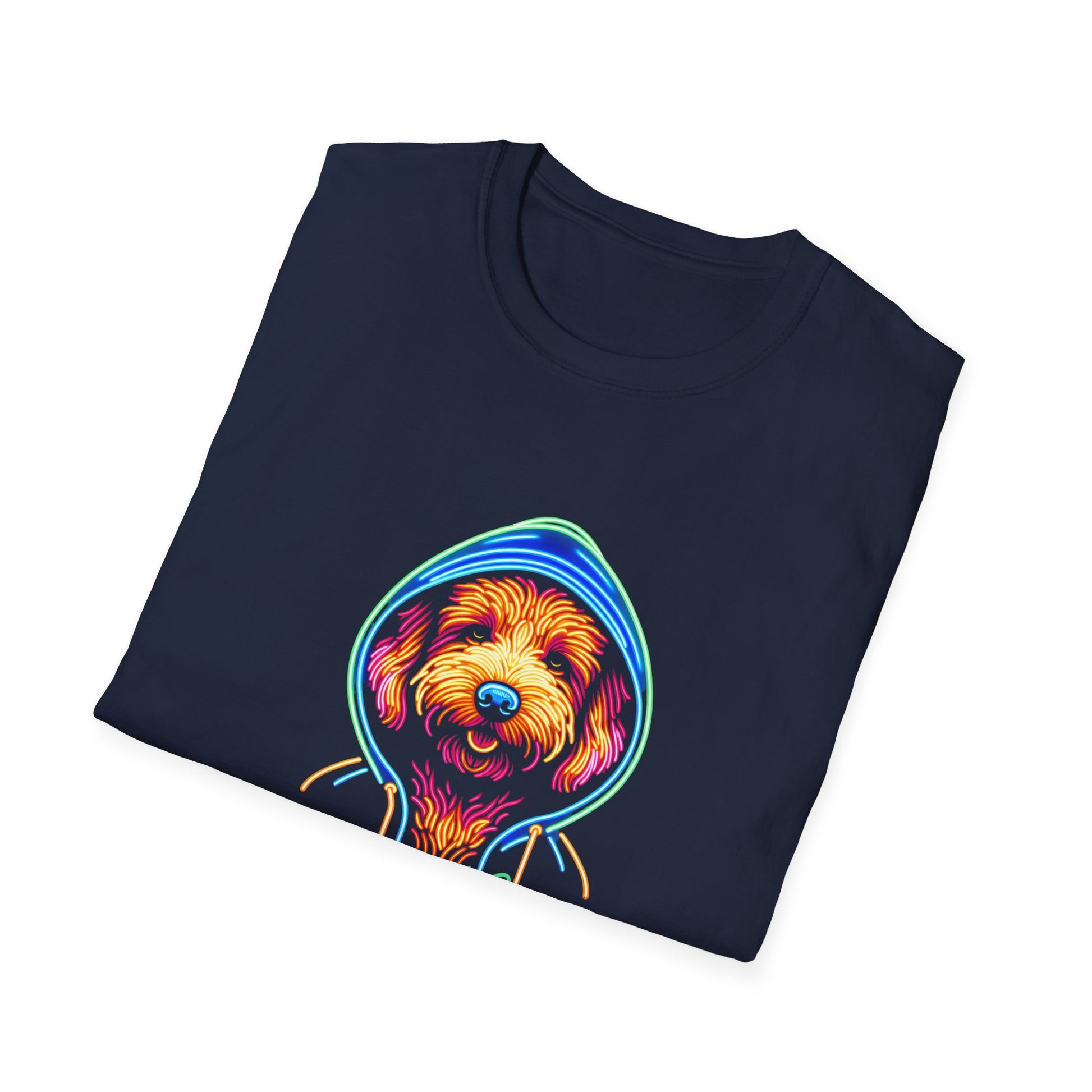 Unisex Neon T-Shirt - Chill Dawg Design - Buffoodle Designs
