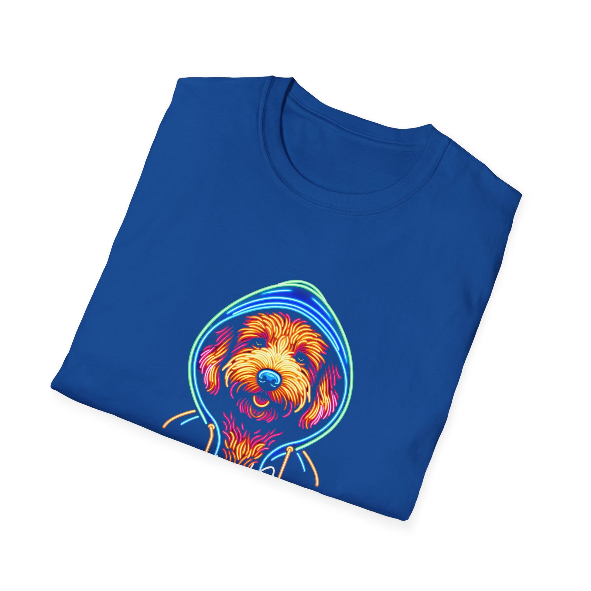 Unisex Neon T-Shirt - Chill Dawg Design - Buffoodle Designs
