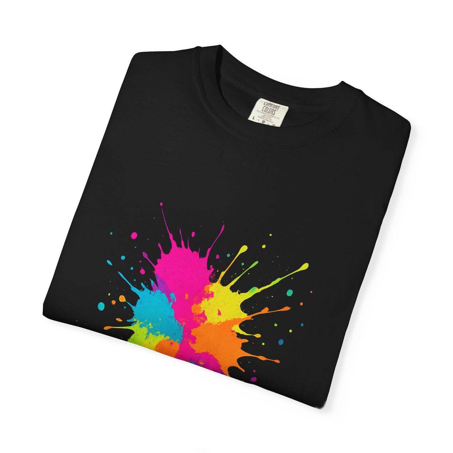 Fluro Paint Splatter T-Shirt