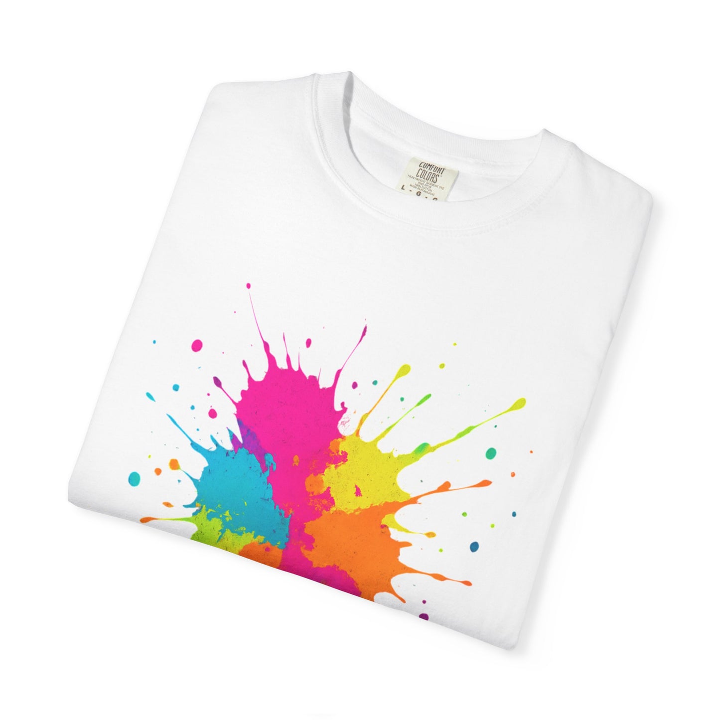 Fluro Paint Splatter T-Shirt