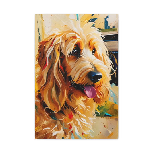 Buffy Dog Art Canvas Print