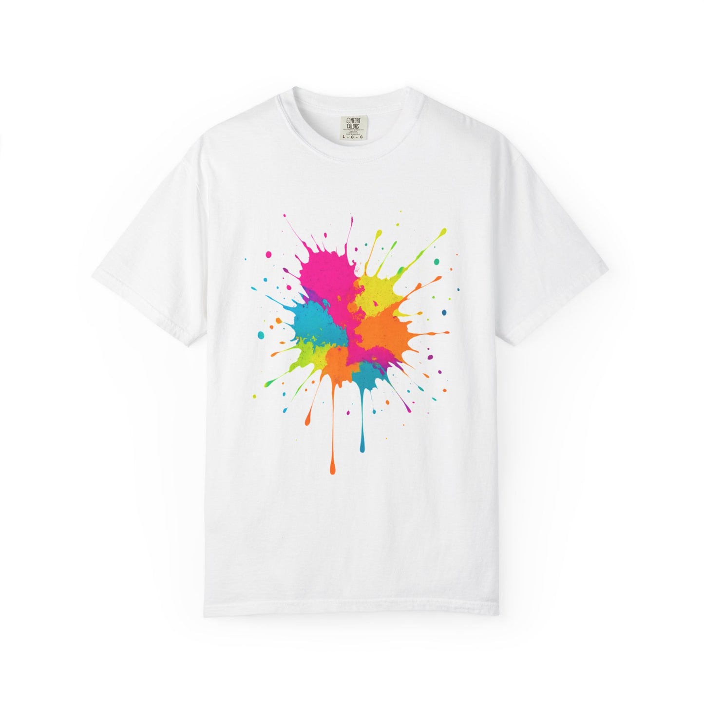 Fluro Paint Splatter T-Shirt
