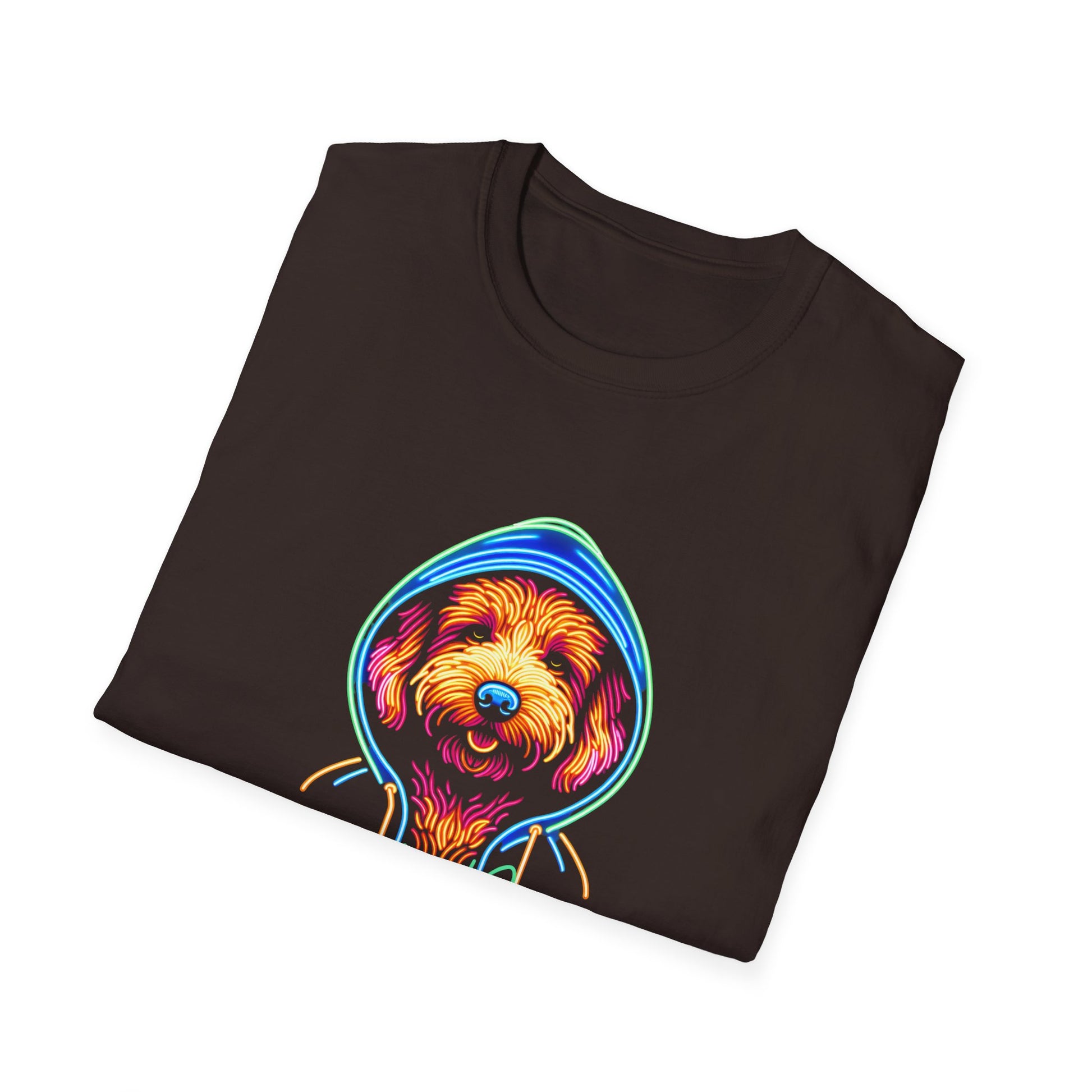 Unisex Neon T-Shirt - Chill Dawg Design - Buffoodle Designs