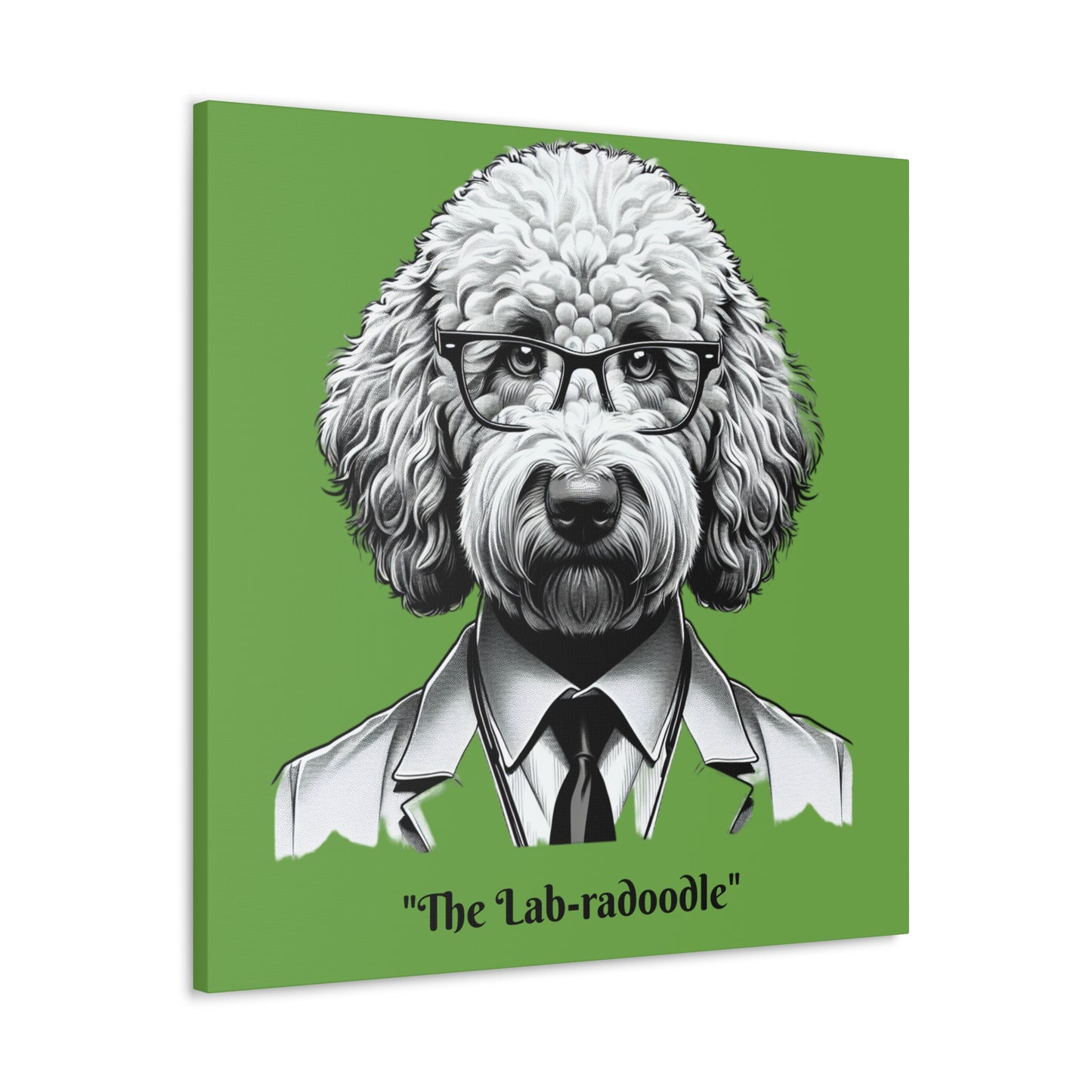 Lab-radoodle Print Green