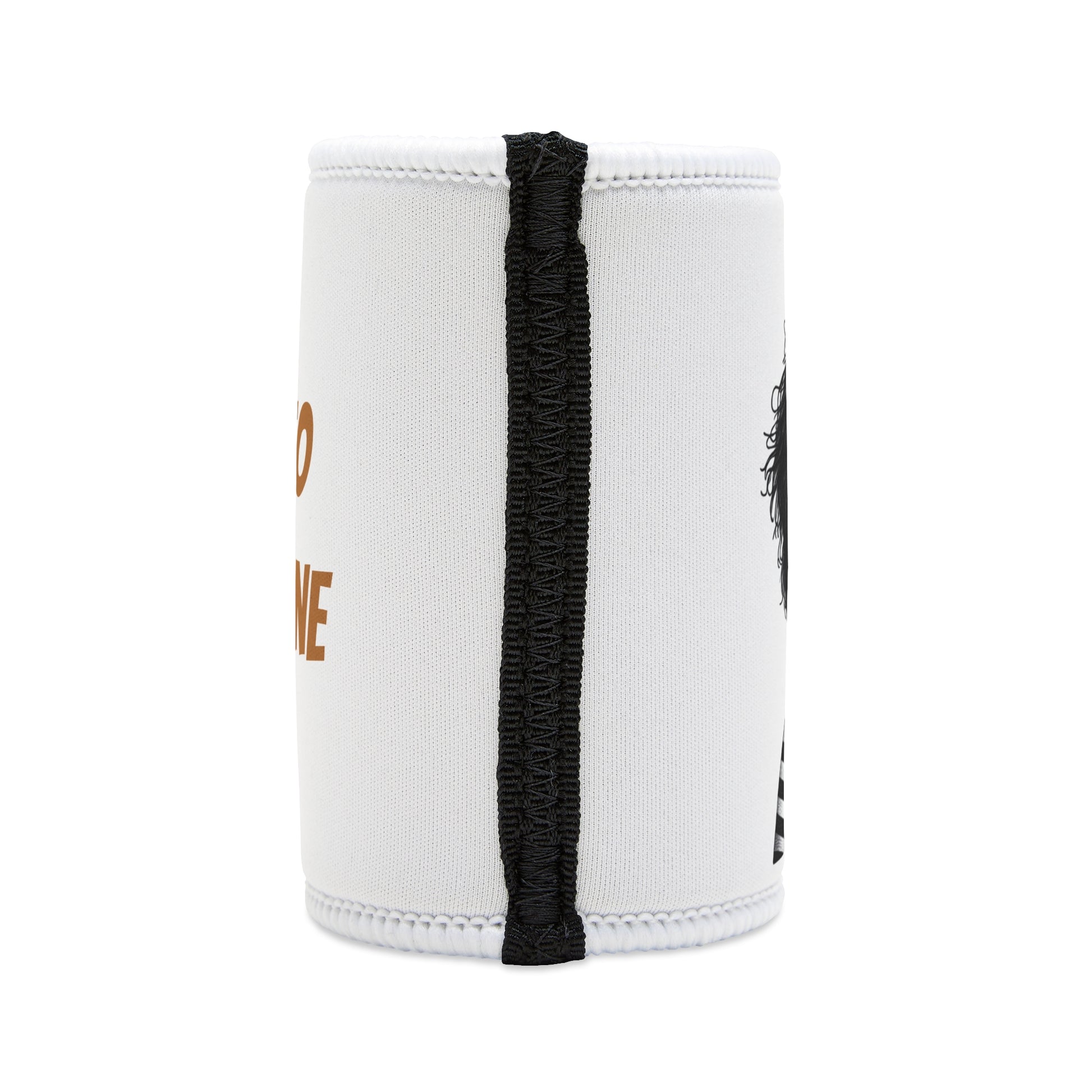 Stubby Holder Bad dog 'Woofy Pesci' in White - Buffoodle Designs